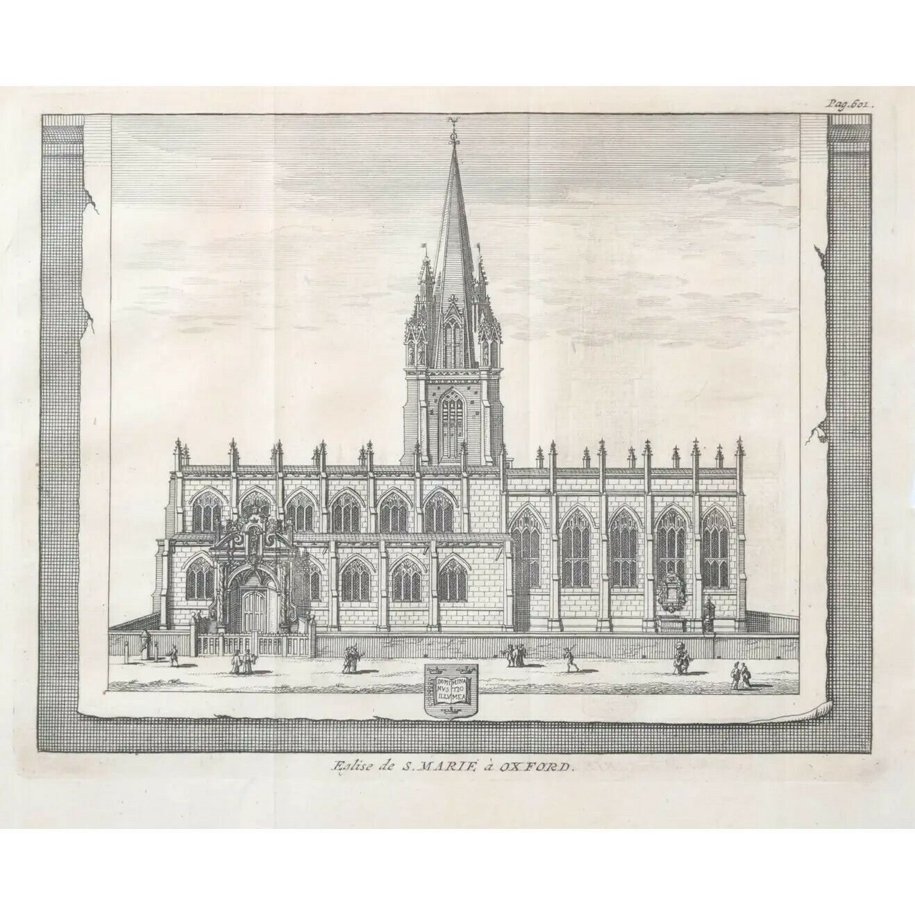 Pieter Van Der Aa (1659 1733), After David Loggan (1634–1692) The University Church Of St Mary The Virgin, University Of Oxford (1727)
