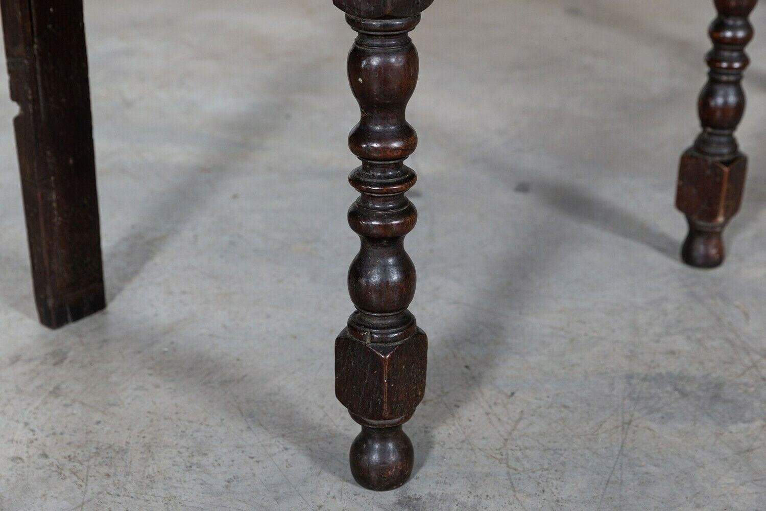 English 18thc Vernacular Oak Dresser Base photo vintage