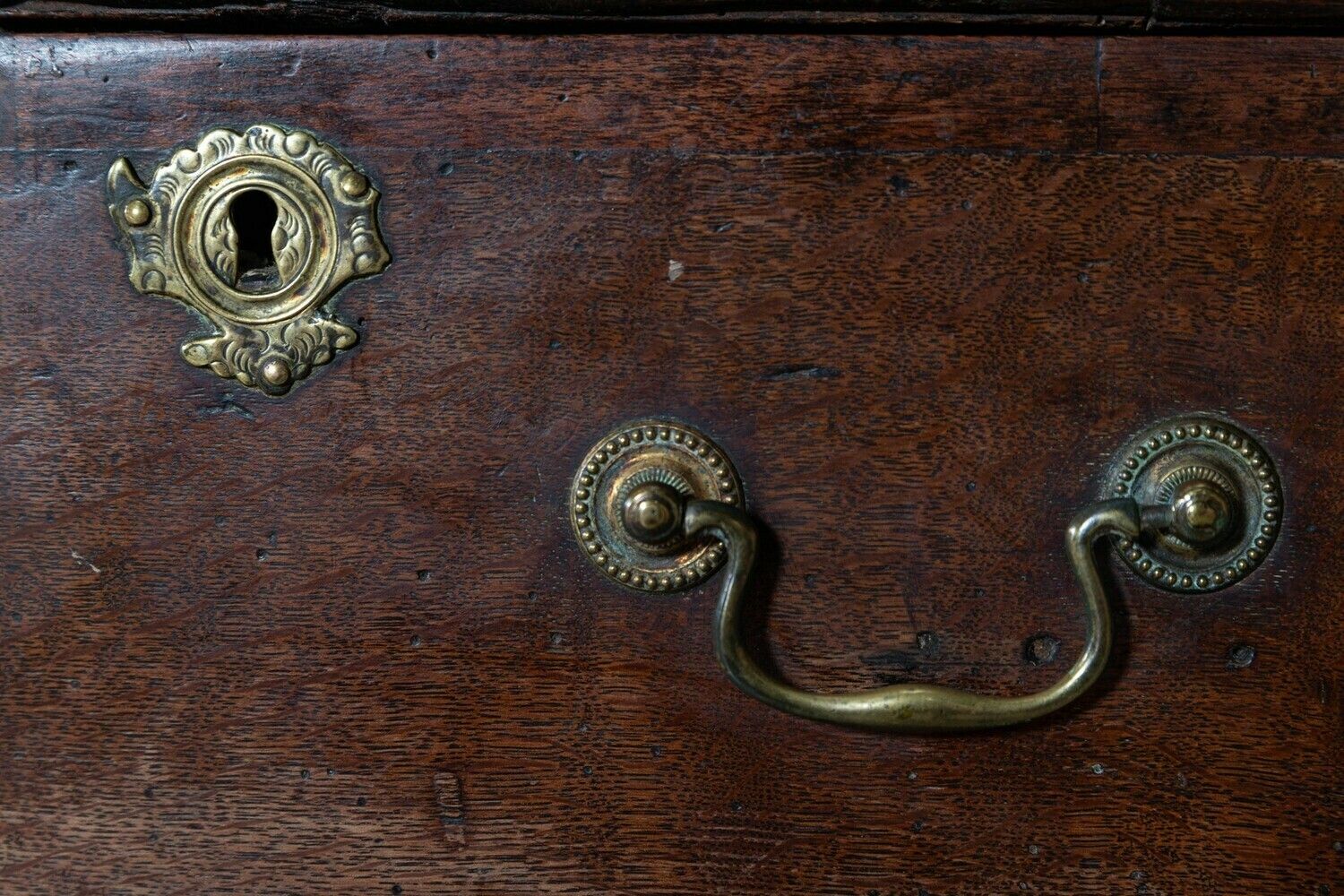 photo furniture English 18thc Vernacular Oak Dresser Base