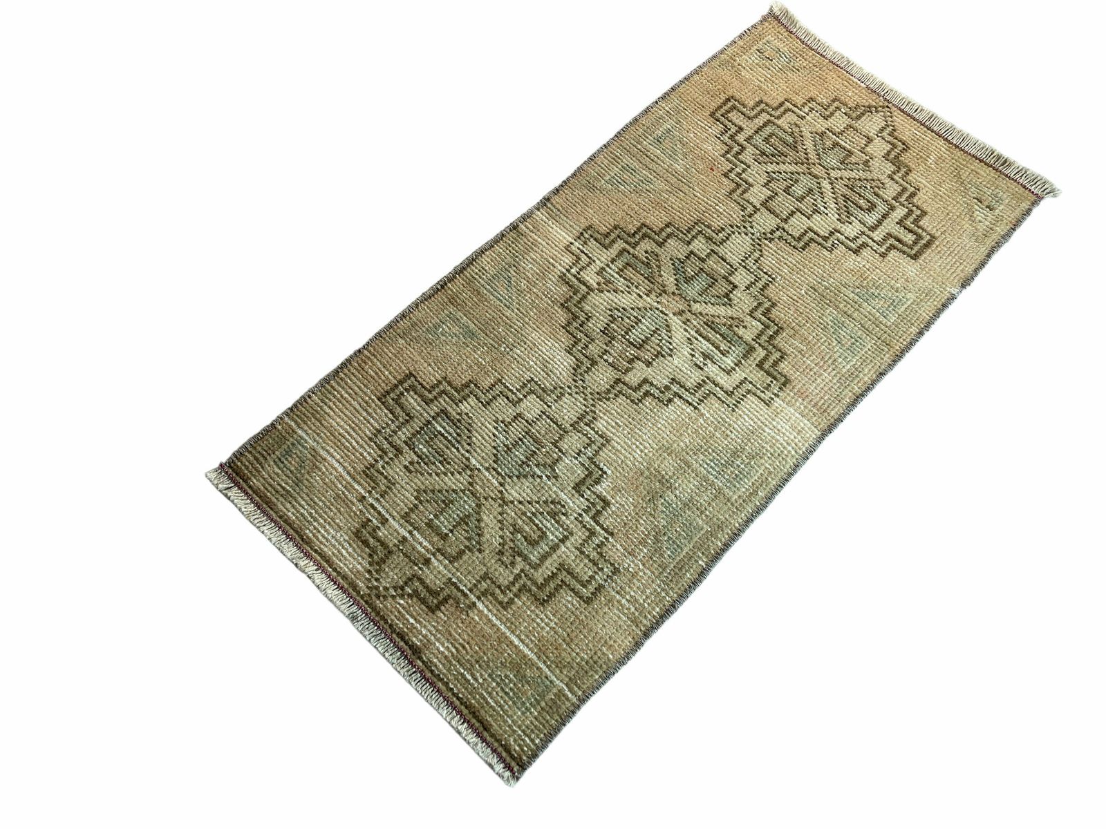 Traditional Turkish Anatolian Rug , Vintage Anatolian Turkish Rug 82 X 40 Cm photo vintage