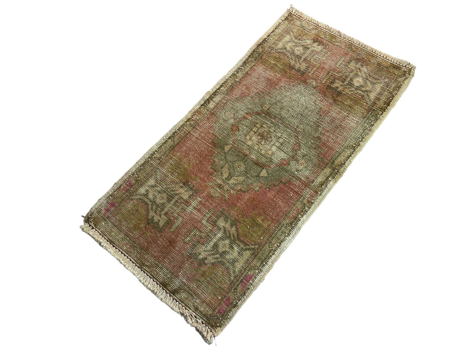 Traditional Turkish Anatolian Rug , Vintage Anatolian Turkish Rug 101 X 51 Cm photo vintage