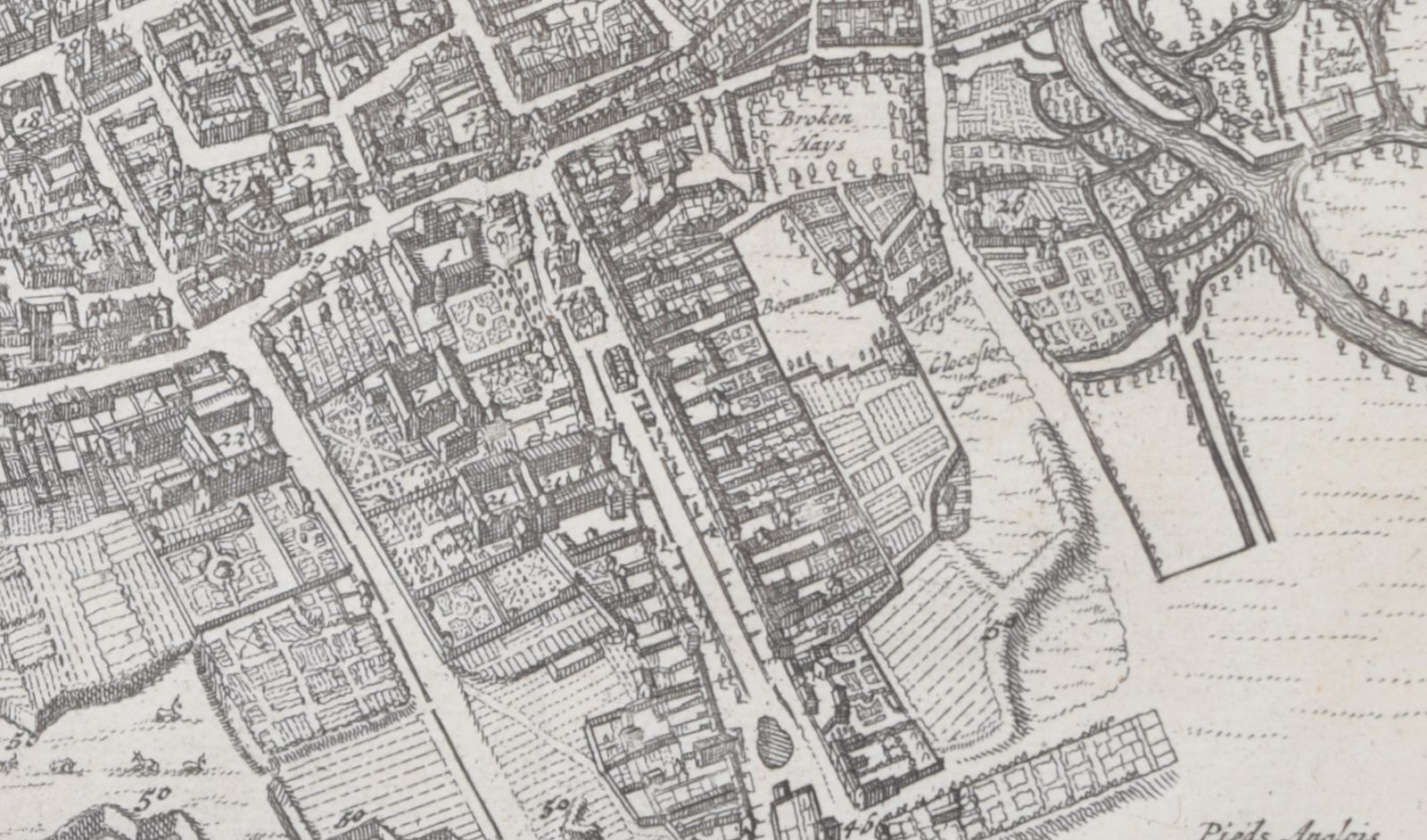Map Of Oxford 18th Century Engraving By Pieter Van Der Aa After David Loggan photo Art