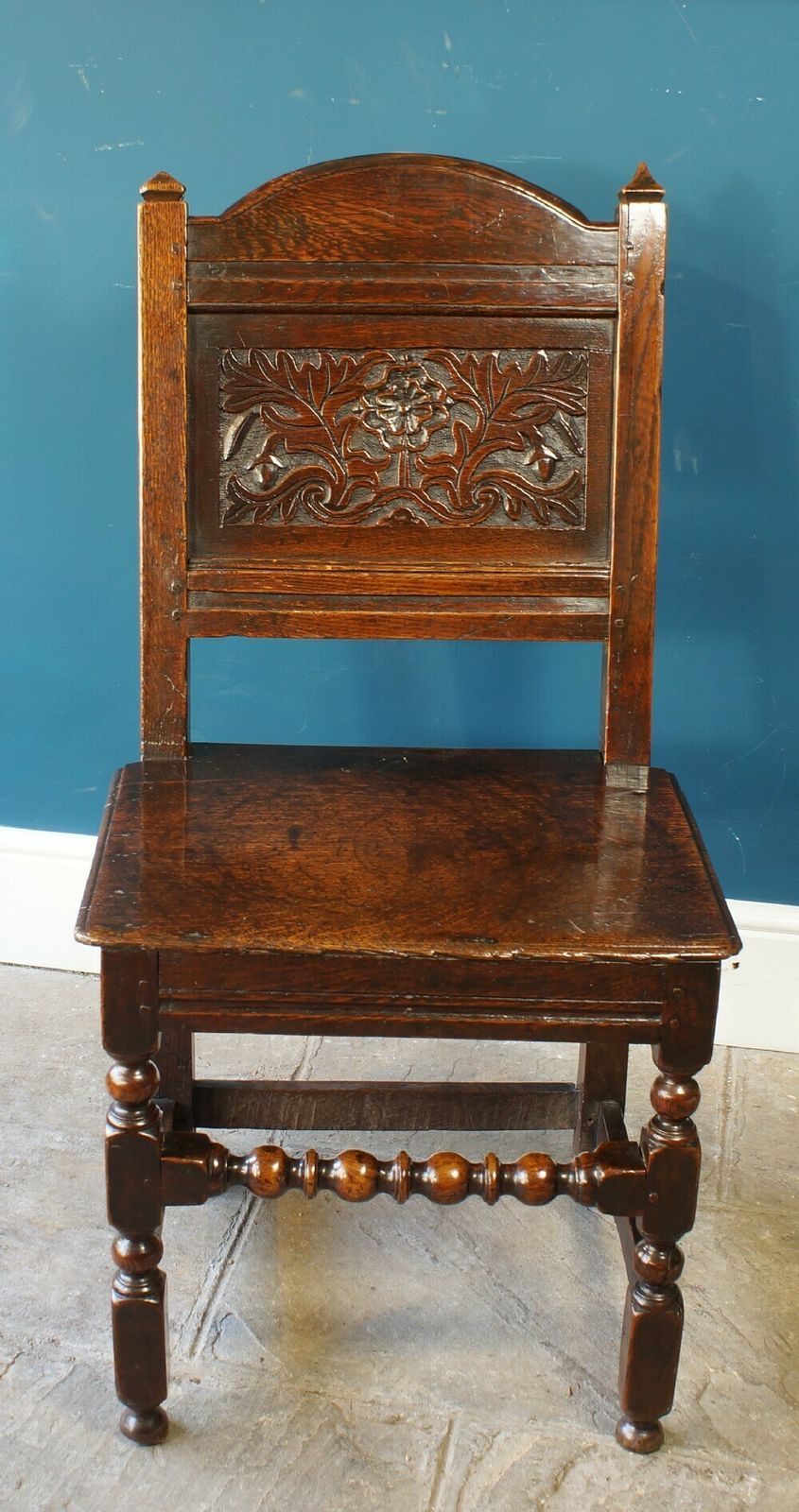 17th Century Oak Lancashire Chair. photo furniture