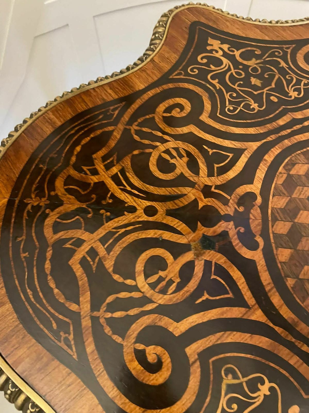 Outstanding Quality Antique 19th Century French Freestanding Marquetry And Parquetry Centre Table photo buy