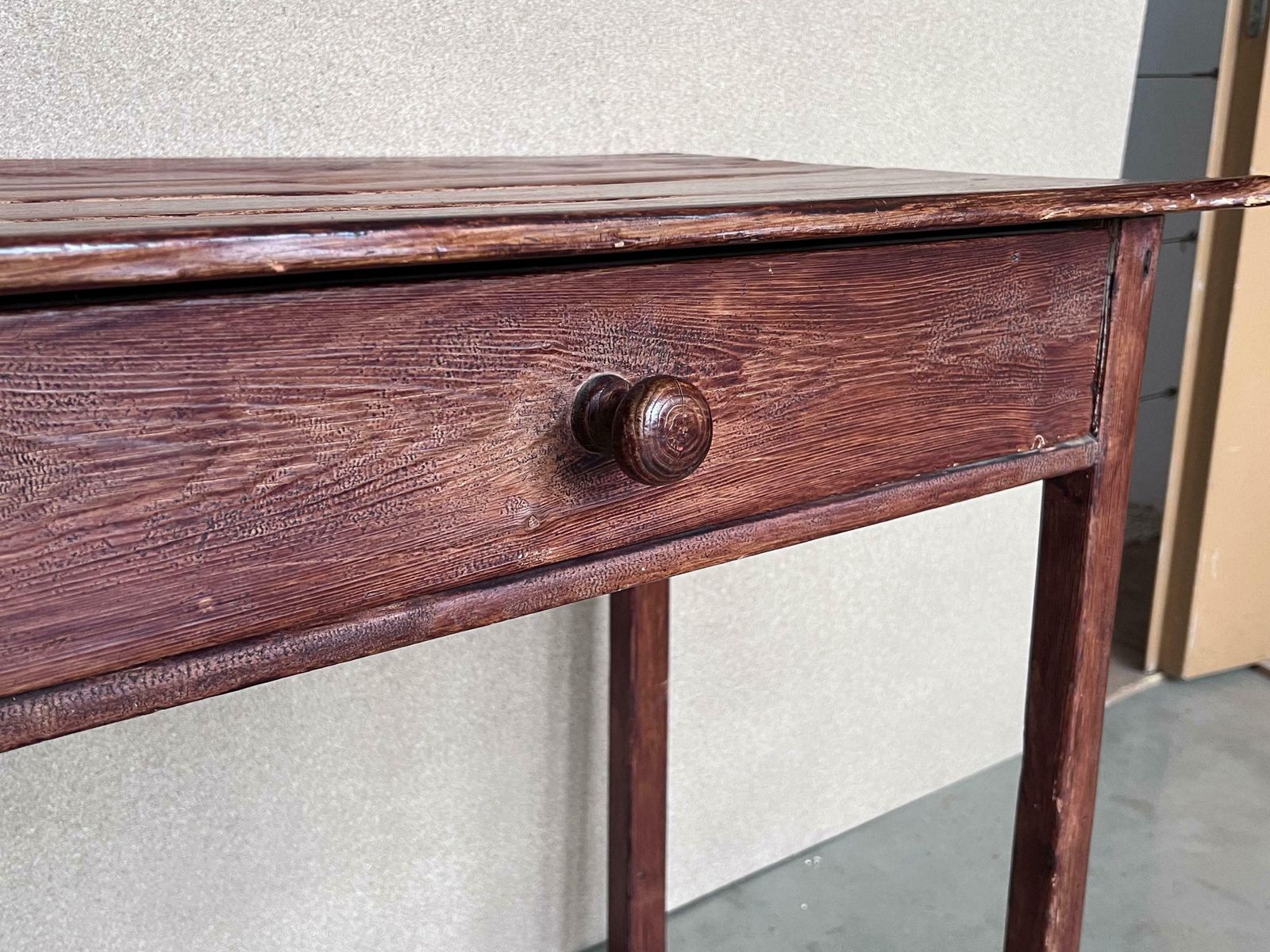 Spanish Country Pine Mobila Side Table With Drawer photo 1806.0