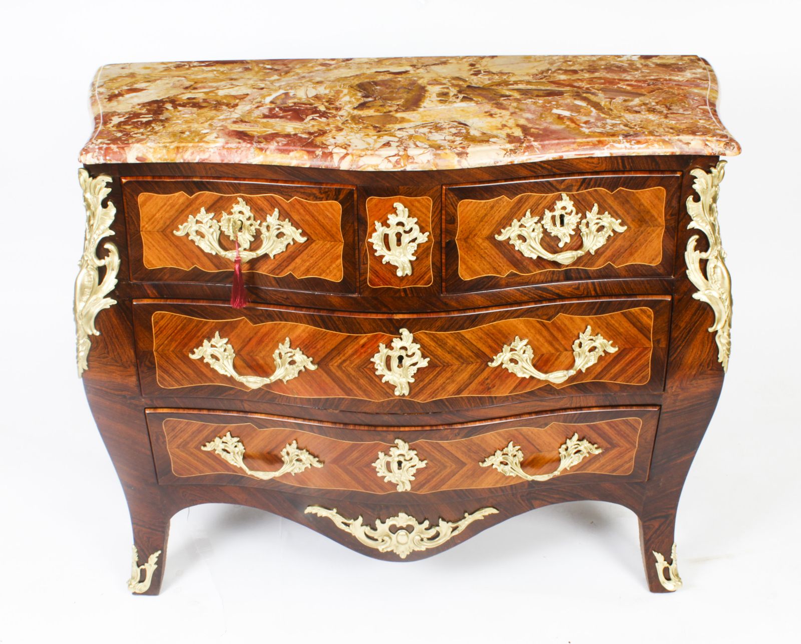 Antique French Louis XVI Marquetry Commode Chest Circa 1790 18th C photo for sale