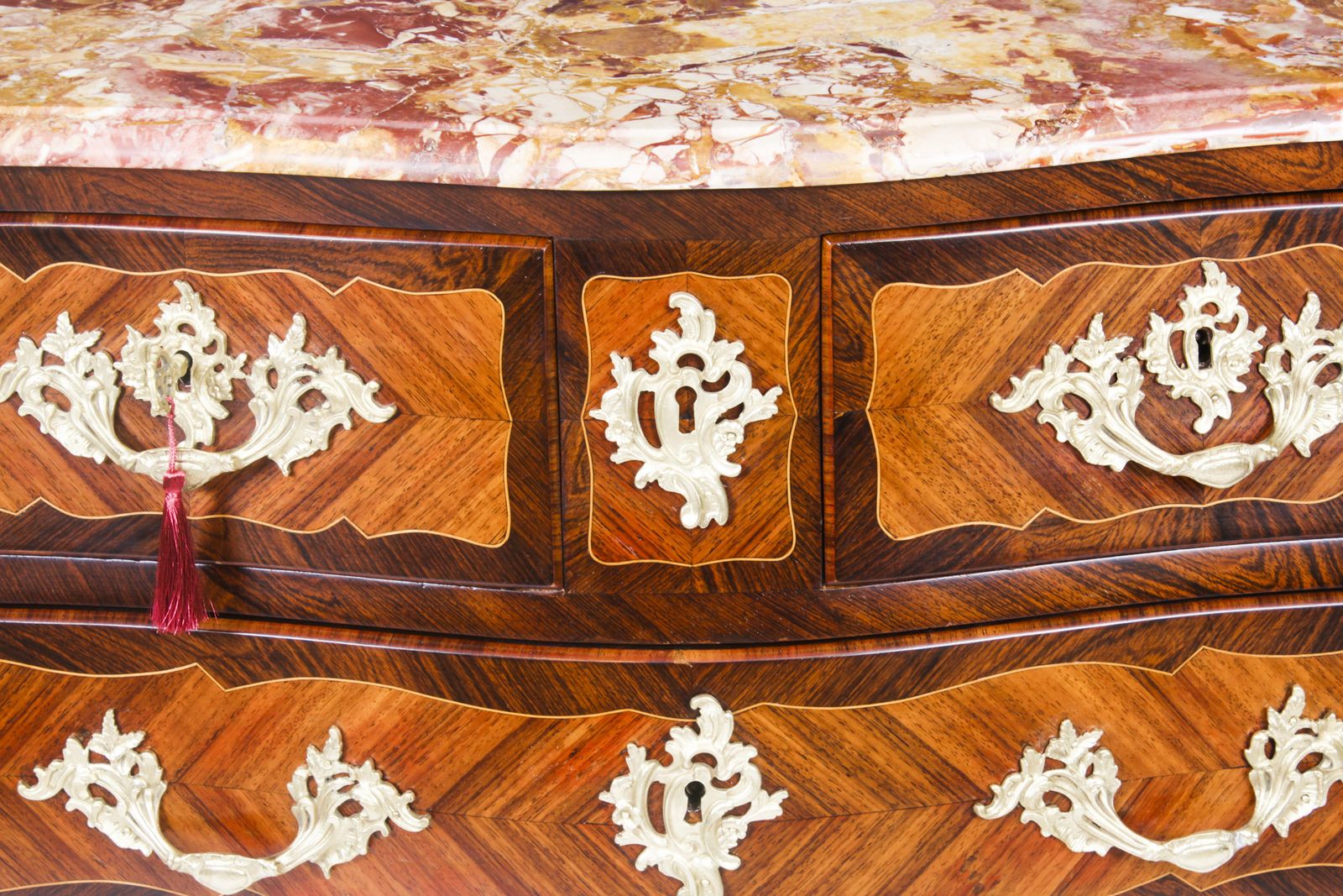 Antique French Louis XVI Marquetry Commode Chest Circa 1790 18th C photo vintage