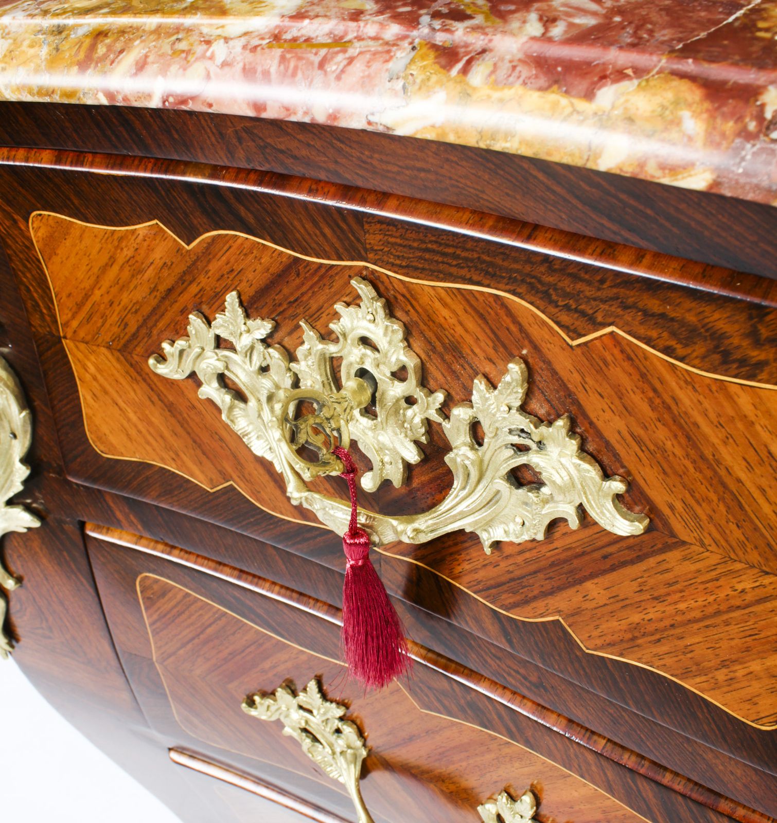 photo vintage Antique French Louis XVI Marquetry Commode Chest Circa 1790 18th C