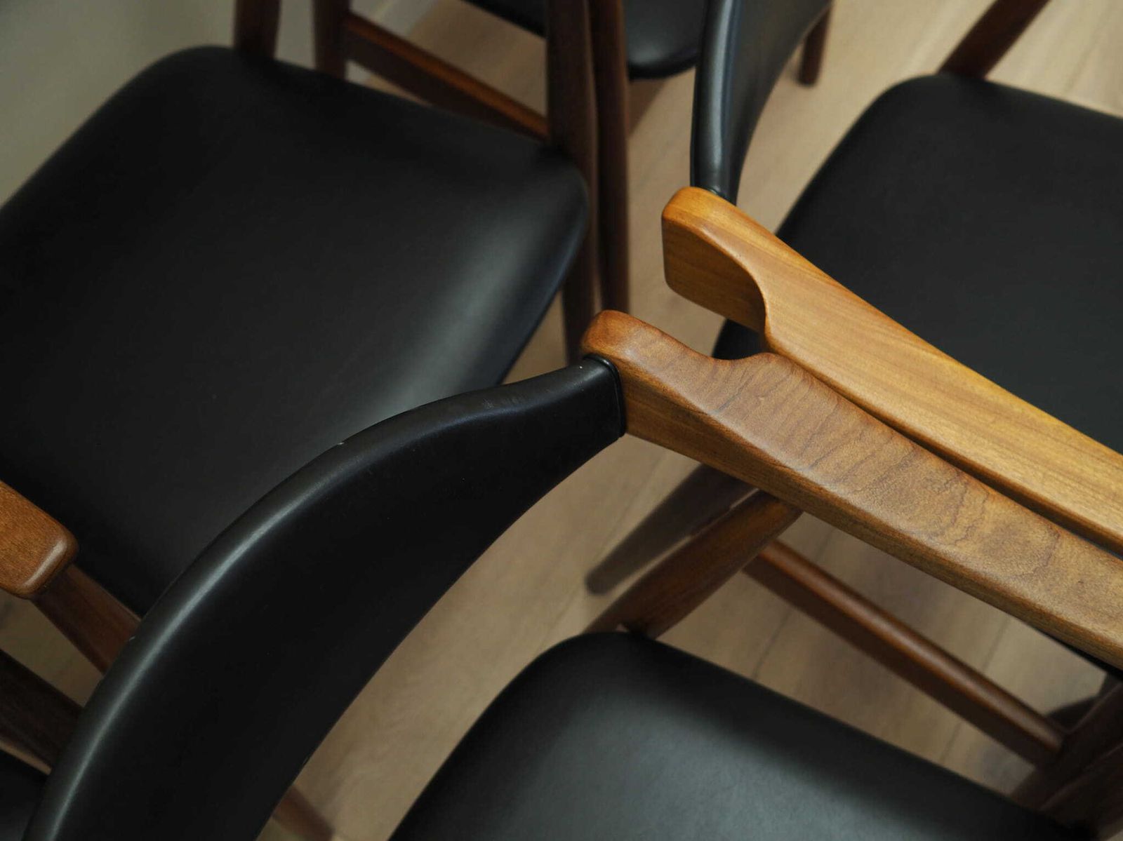 Set Van Zes Teakhouten Stoelen, Deens Design, Ca. Jaren 1970, Fabrikant: Farstrup Møbler photo vintage