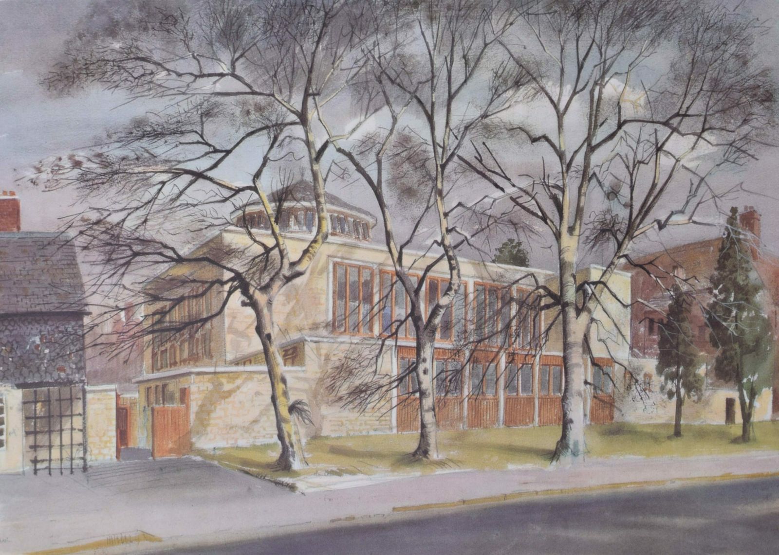 Roland Vivian Pitchforth Ra Arws (1895 – 1982) The Dining Hall, St Anne’s College photo for sale
