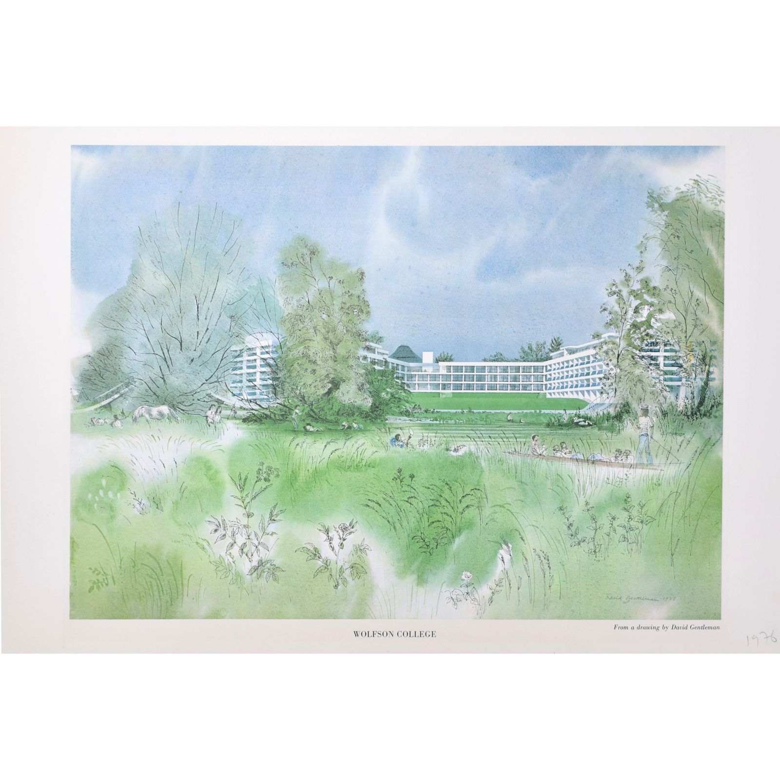David Gentleman (Born 1930) Wolfson College, Oxford (1976)