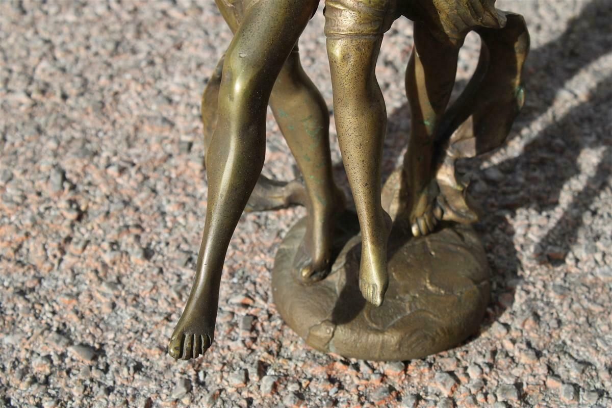 Solid Bronze Figurative Allegorical Art Nouveau With Him And Her Italy 1910 photo 1925.0