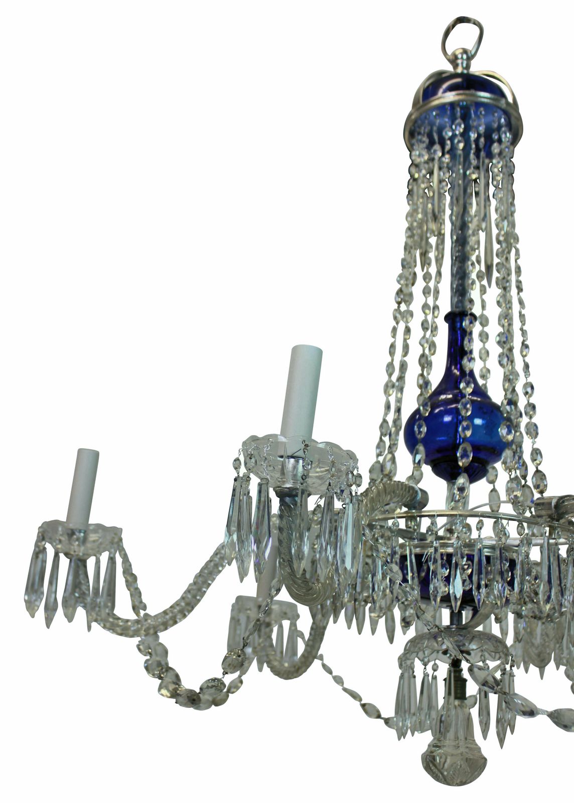 A 19th Century Swedish Six Branch Cut Glass Chandelier photo furniture