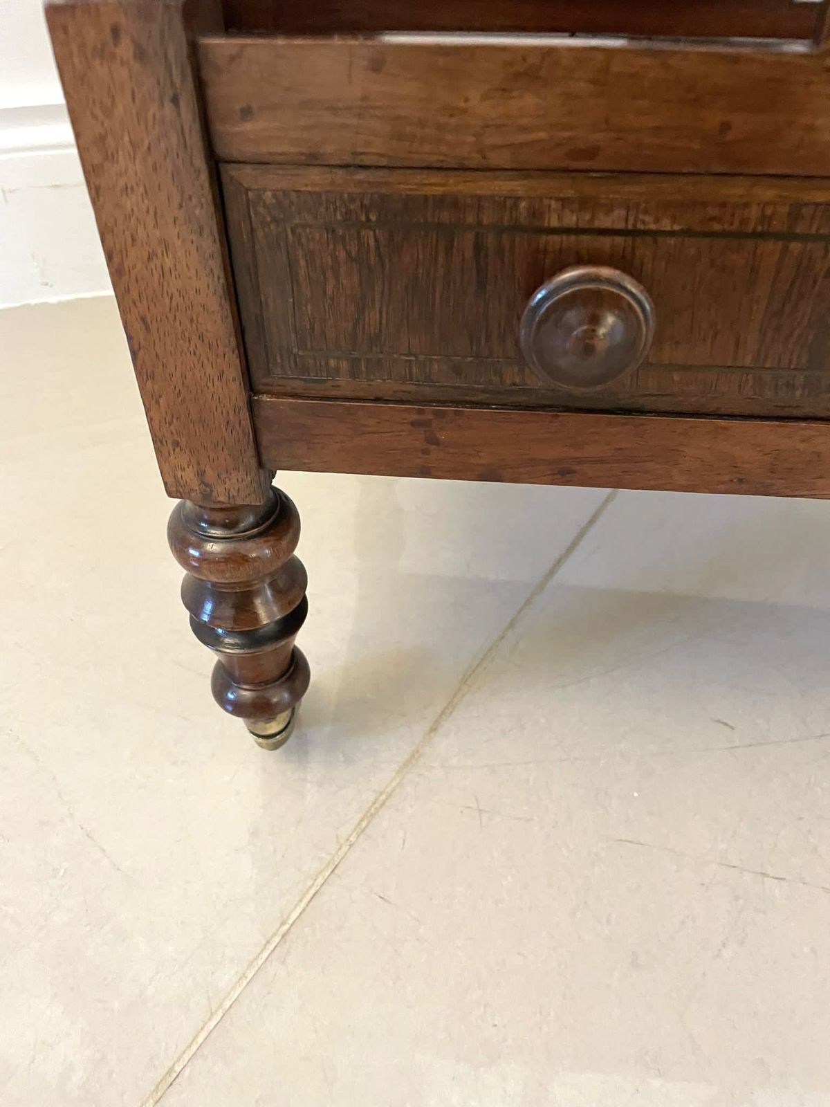 Antique 19th Century Quality Mahogany Freestanding Canterbury photo for sale