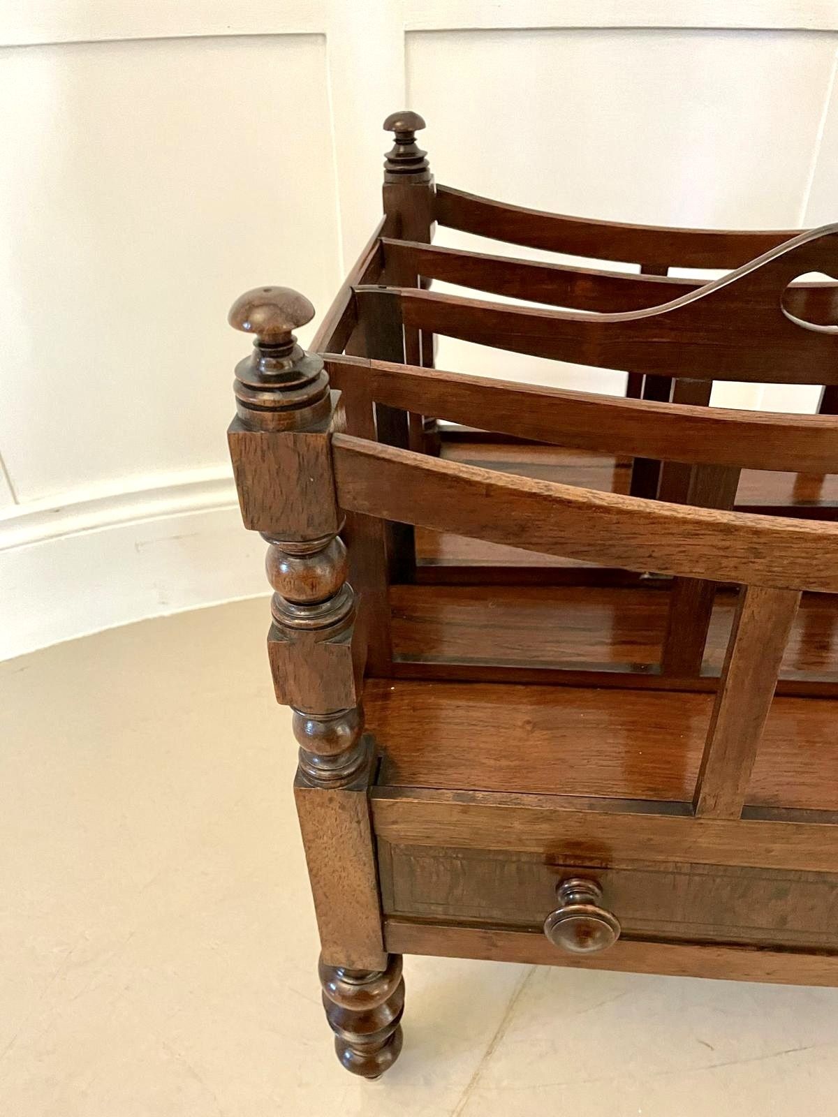 Antique 19th Century Quality Mahogany Freestanding Canterbury photo buy