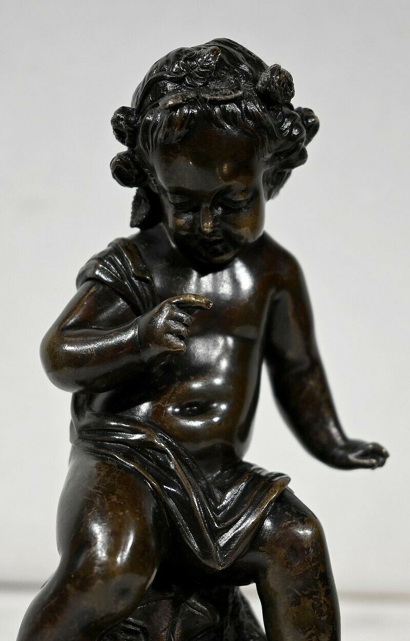 Bronze “Putto With The Arc” – 19th Century photo Home Decor