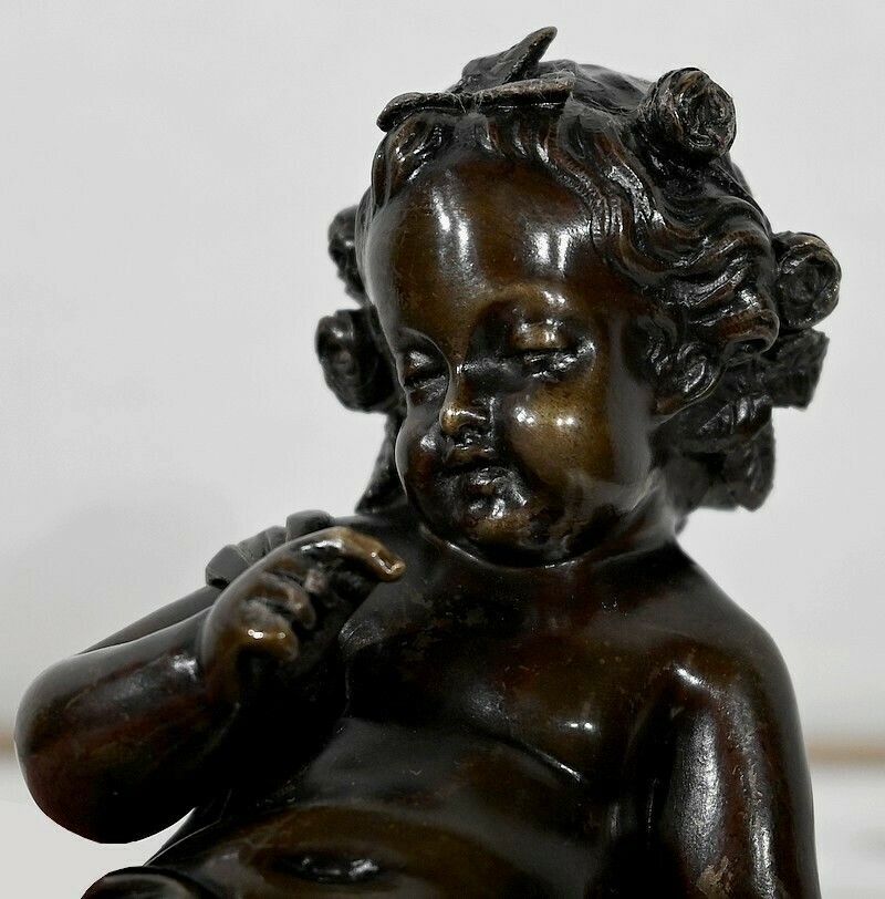 Bronze “Putto With The Arc” – 19th Century photo vinterior