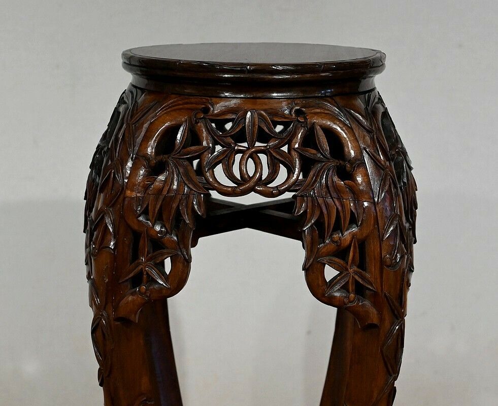 Pair Of Large Asian Rosewood Stands, 20th Century photo buy