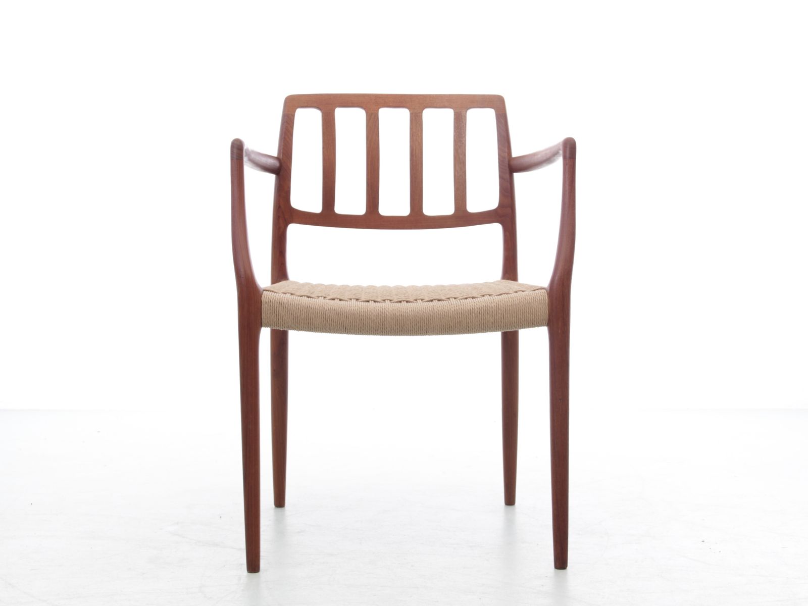 Mid Century  Modern Scandinavian Set Of 4 Teak Armchairs Model 66 By Niels O. Møller photo furniture