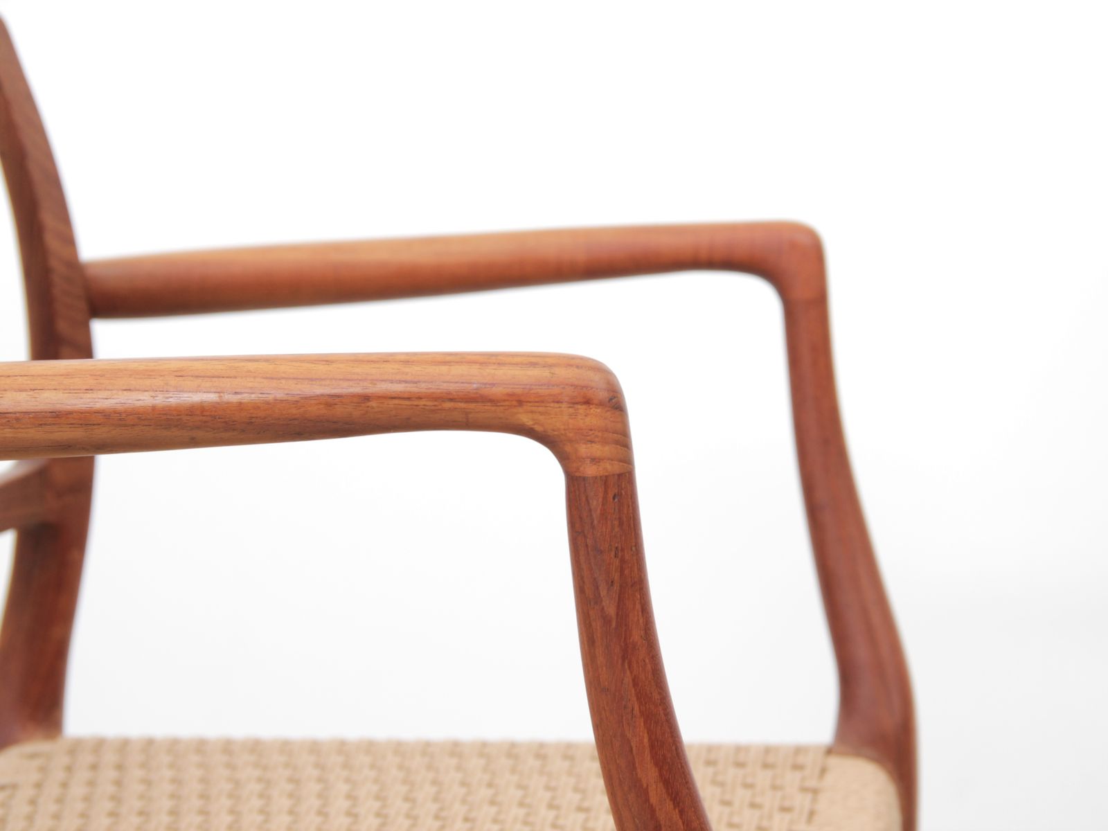 photo buy Mid Century  Modern Scandinavian Set Of 4 Teak Armchairs Model 66 By Niels O. Møller