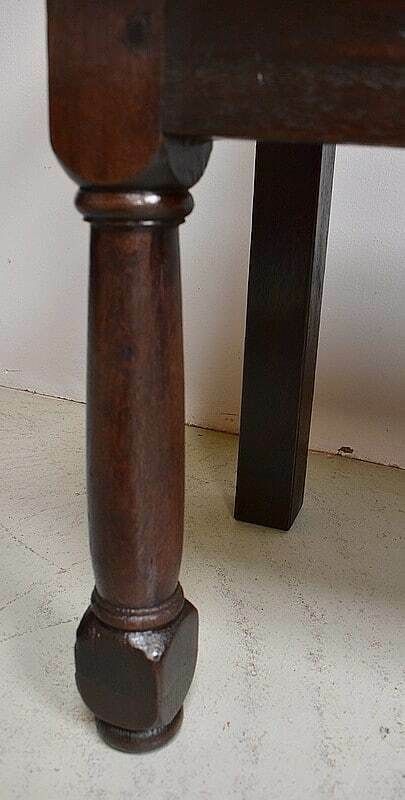photo for sale Small Bench With Oak Backrest, Louis XIV – 19th Century Style