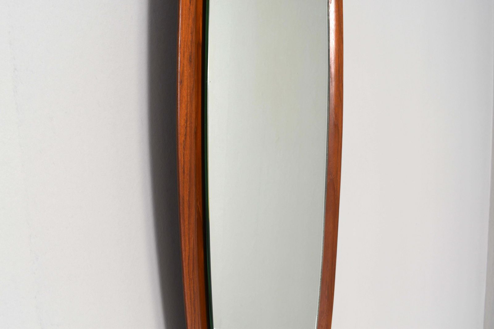 photo furniture Italian Teak Wall Mirror By Mac Arredamenti, Italy, Circa 1950