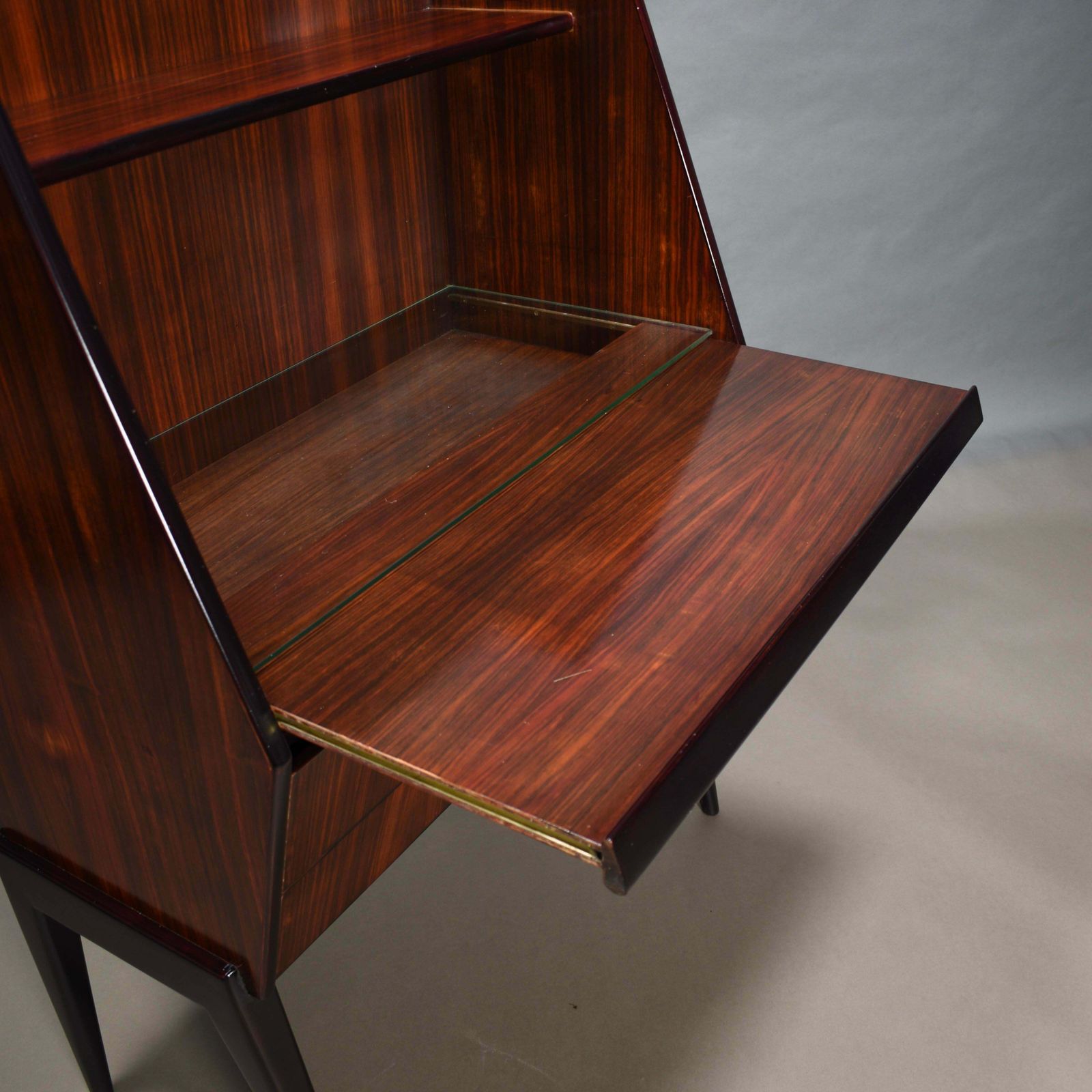 photo vintage Antonino Gorgone Midcentury Secretaire / Desk Cabinet, Italy, Circa 1950