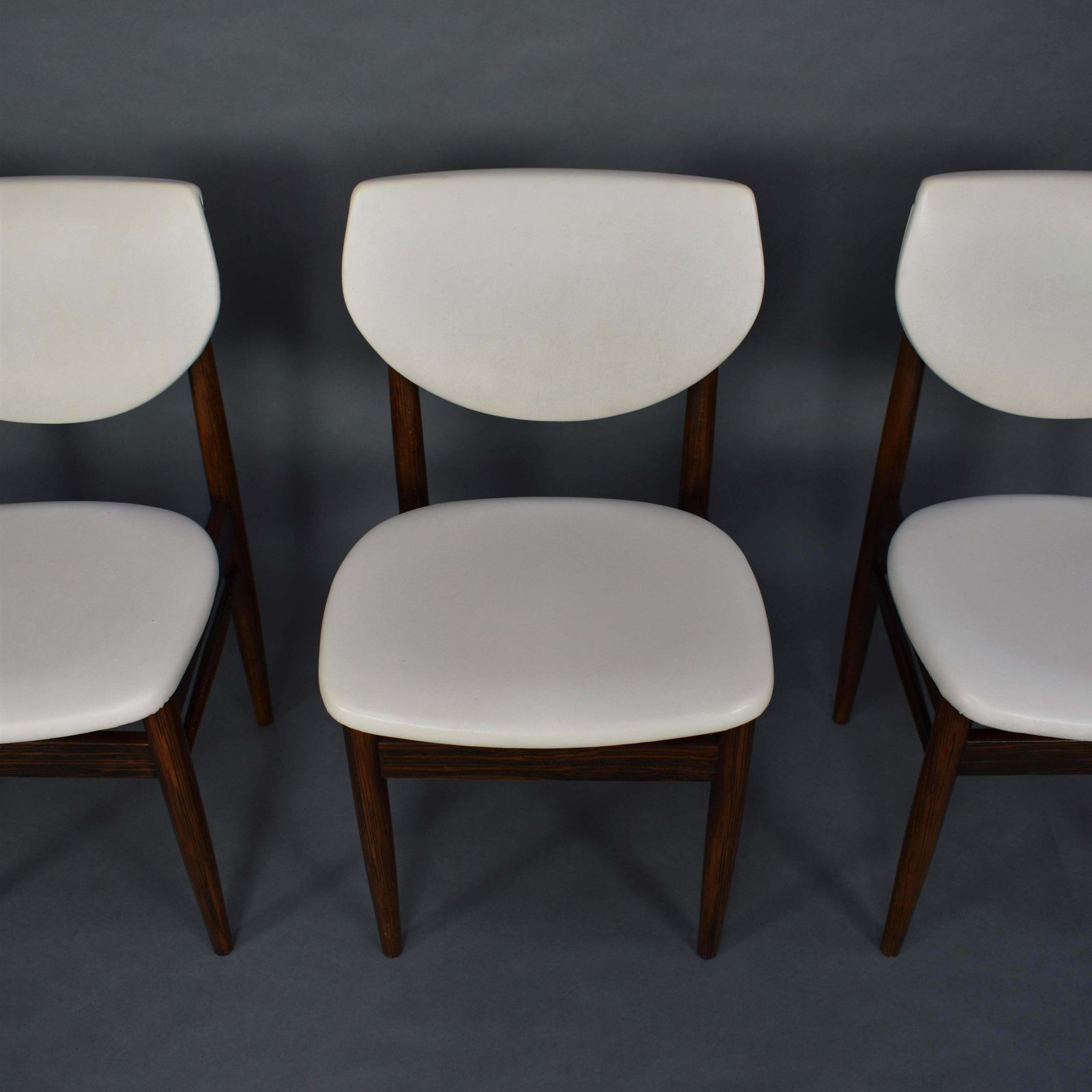 photo furniture Set Of Four Wenge Dining Room Chairs, Circa 1960