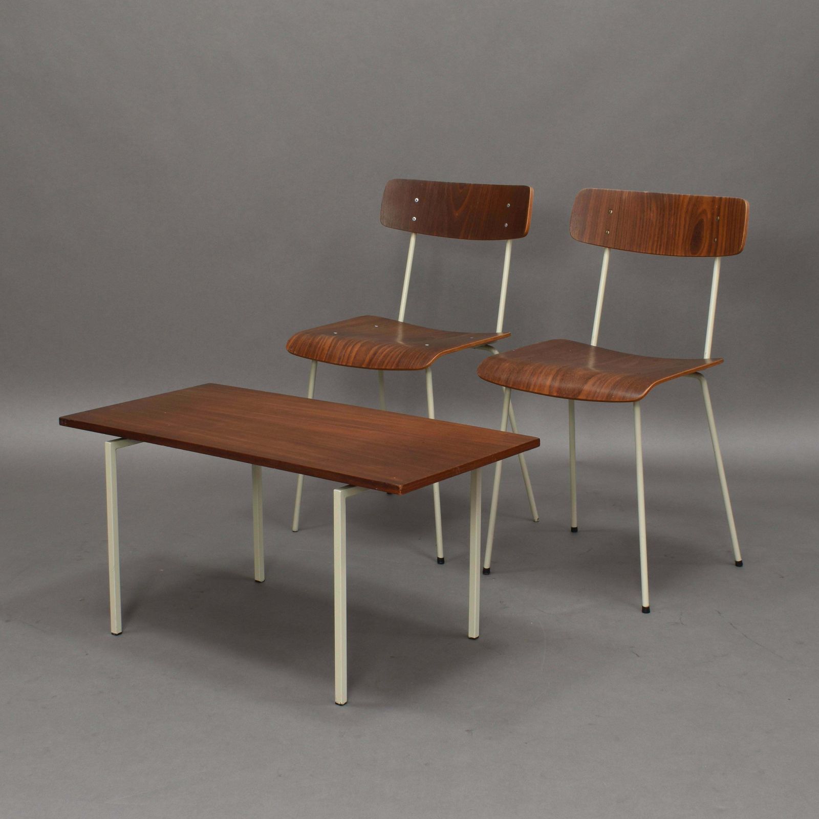 Auping Bedroom Chairs And Table In Teak   Netherlands, 1950's photo furniture