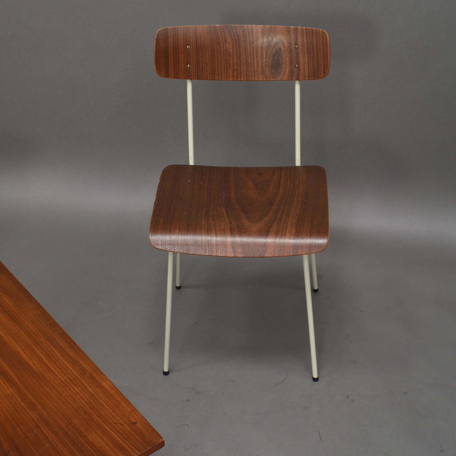 Auping Bedroom Chairs And Table In Teak   Netherlands, 1950's photo vinterior