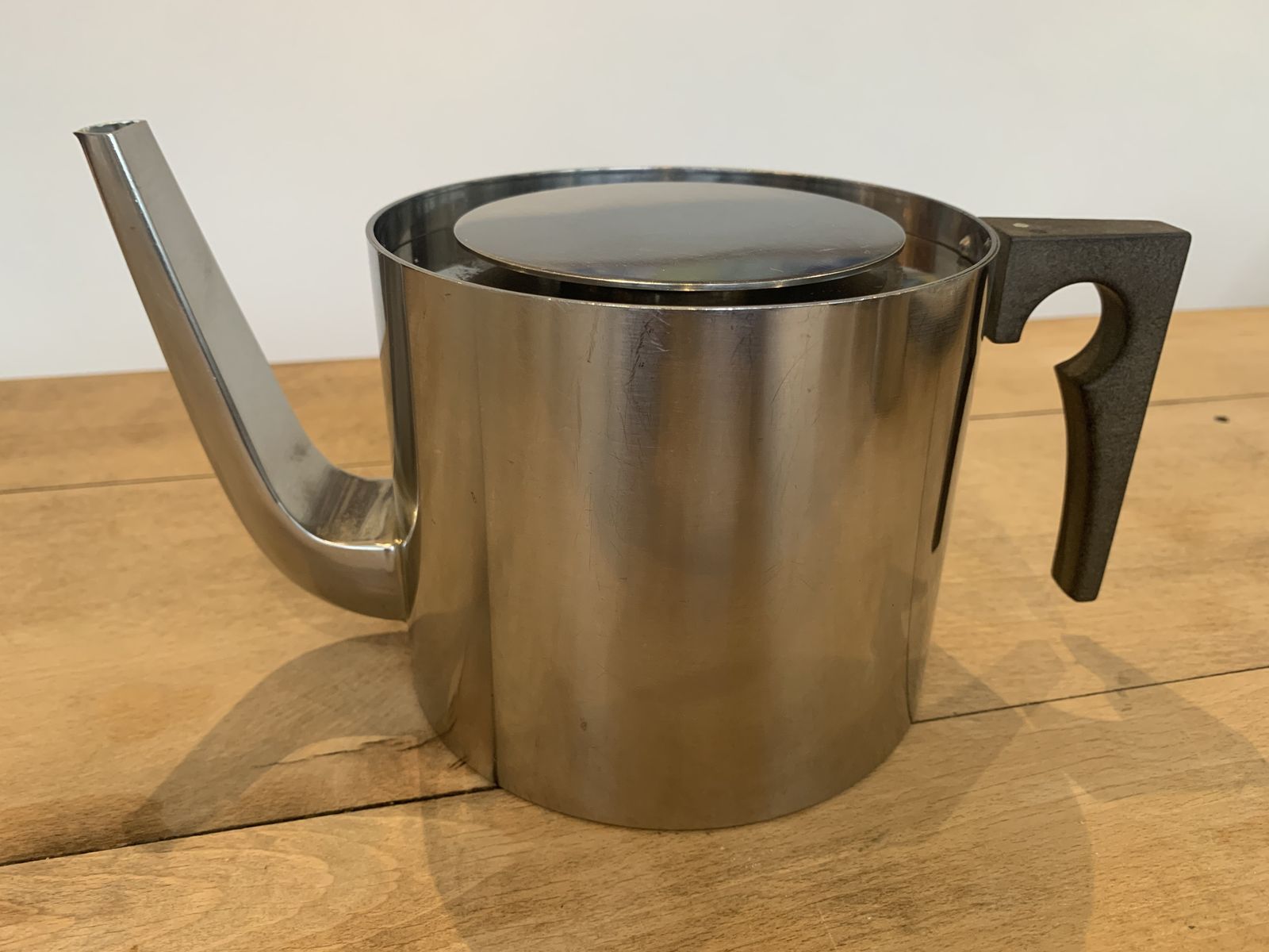 4 Piece Cylinda Line Stainless Steel Tea Set Designed By Arne Jacobsen For Stelton Of Denmark photo buy