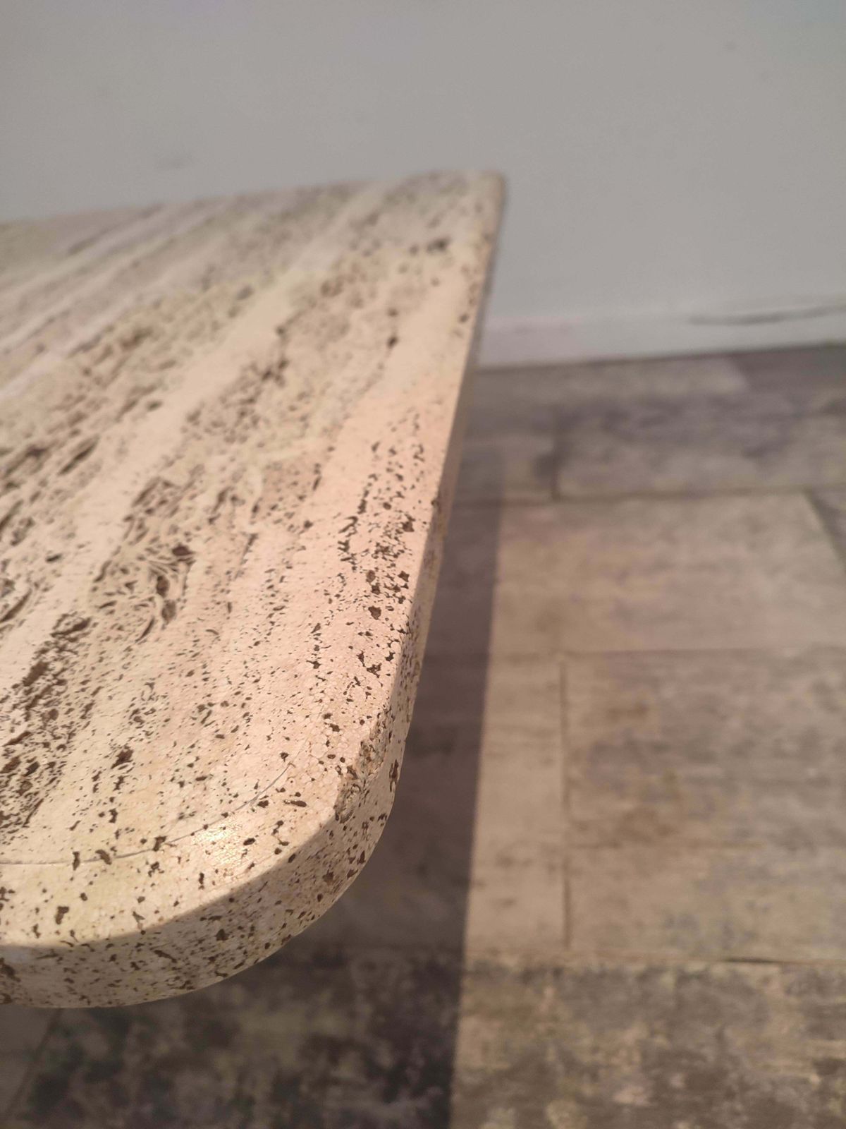 Square Travertine Rough Coffee Table From France photo 784.0