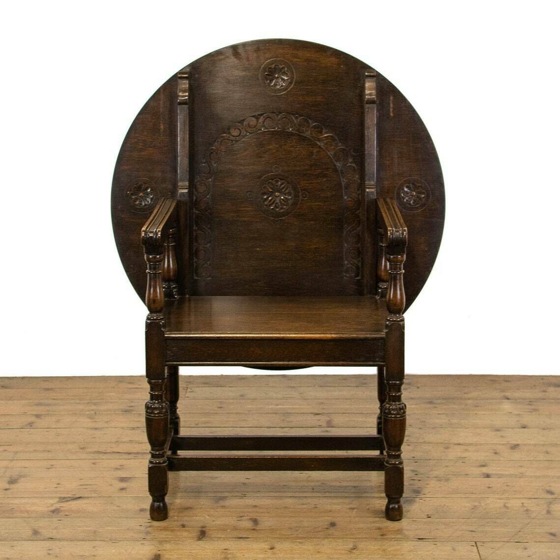 Antique Oak Monks Bench photo for sale