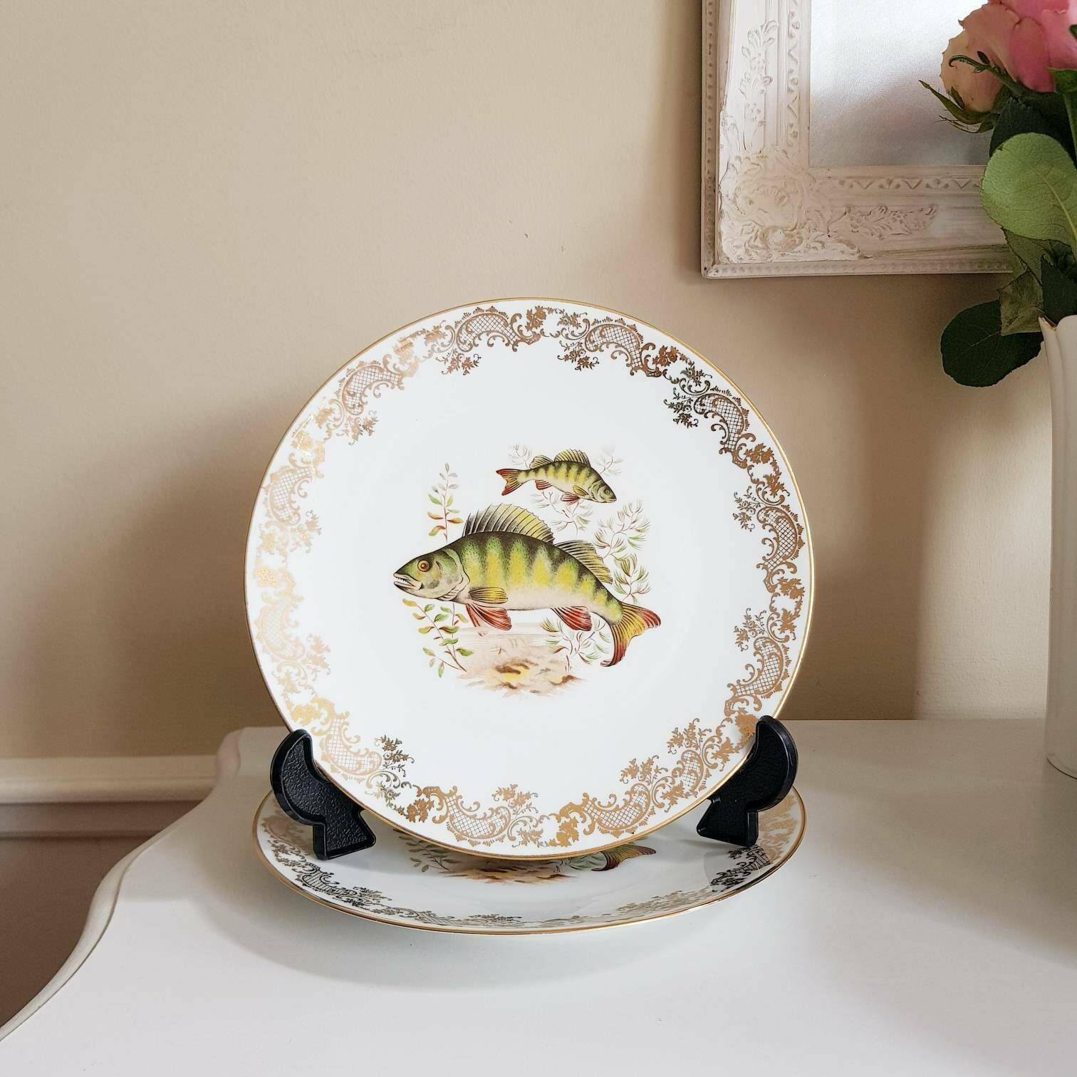 Franse Limoges Porseleinen Viscollectie, Set Voor 12 Personen photo vinterior