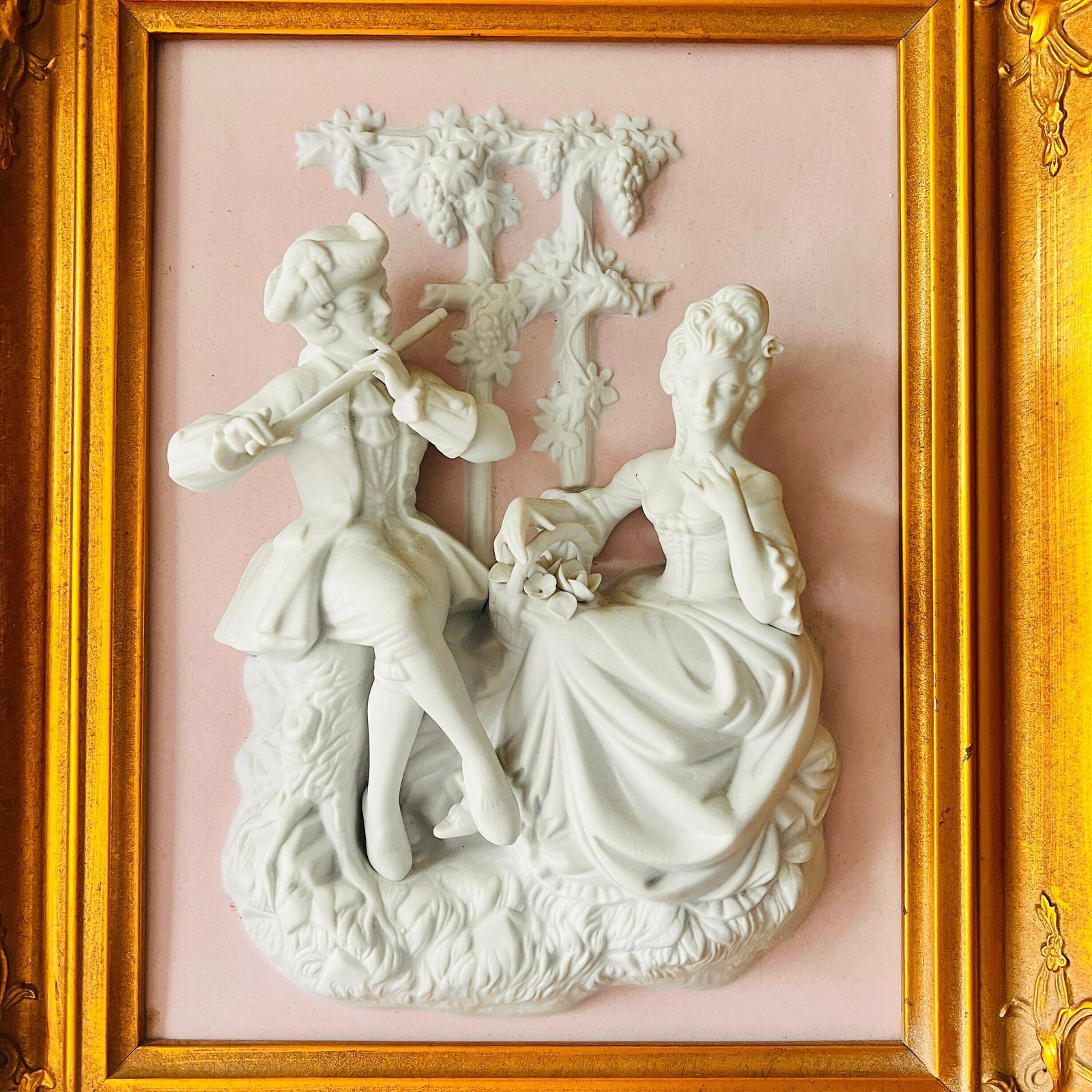 Antiek Alt Meissen Art Rococo Stijl Portret Porseleinen Figurine, Gemaakt In Dresden, Duitsland, Ca. 1930 photo for sale