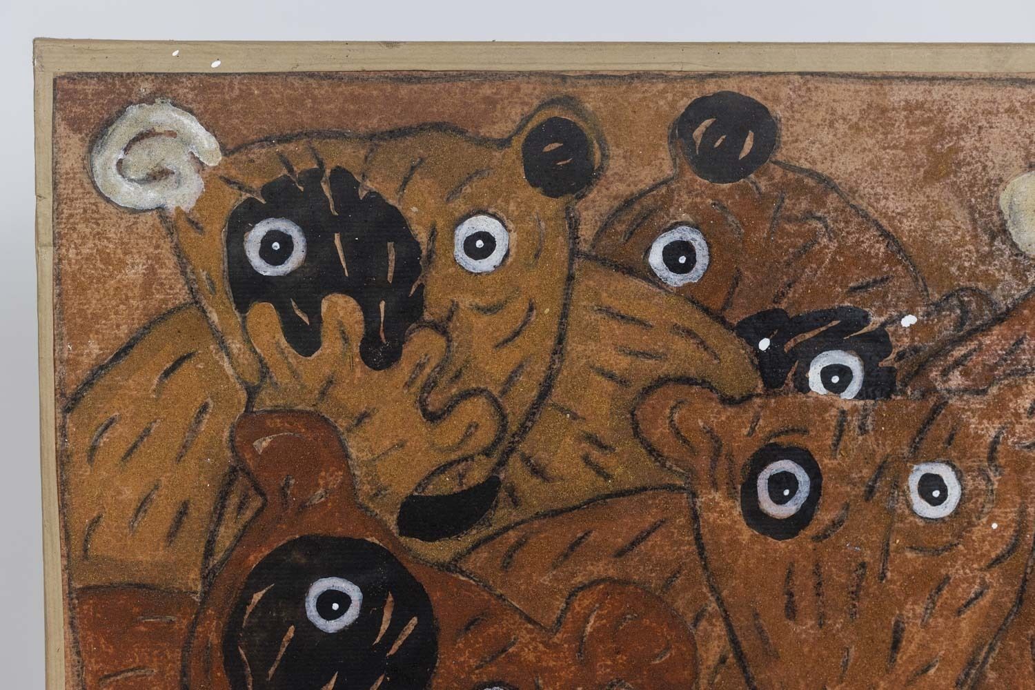 Hervé Maury, Painting Depicting Bears, Contemporary Work photo buy