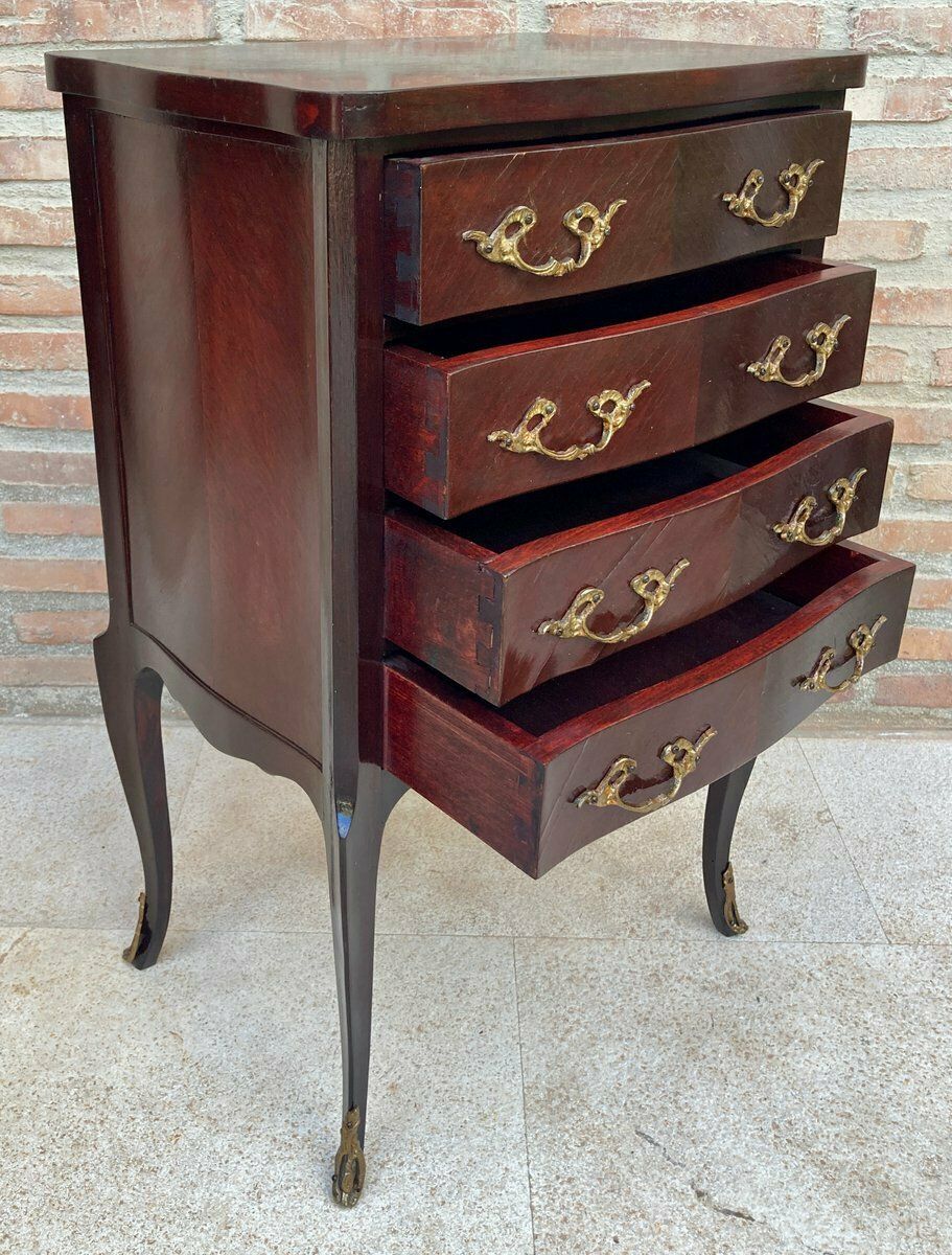 Early 20th Century Wood And Bronze Side Table, 1940s photo 1660.0
