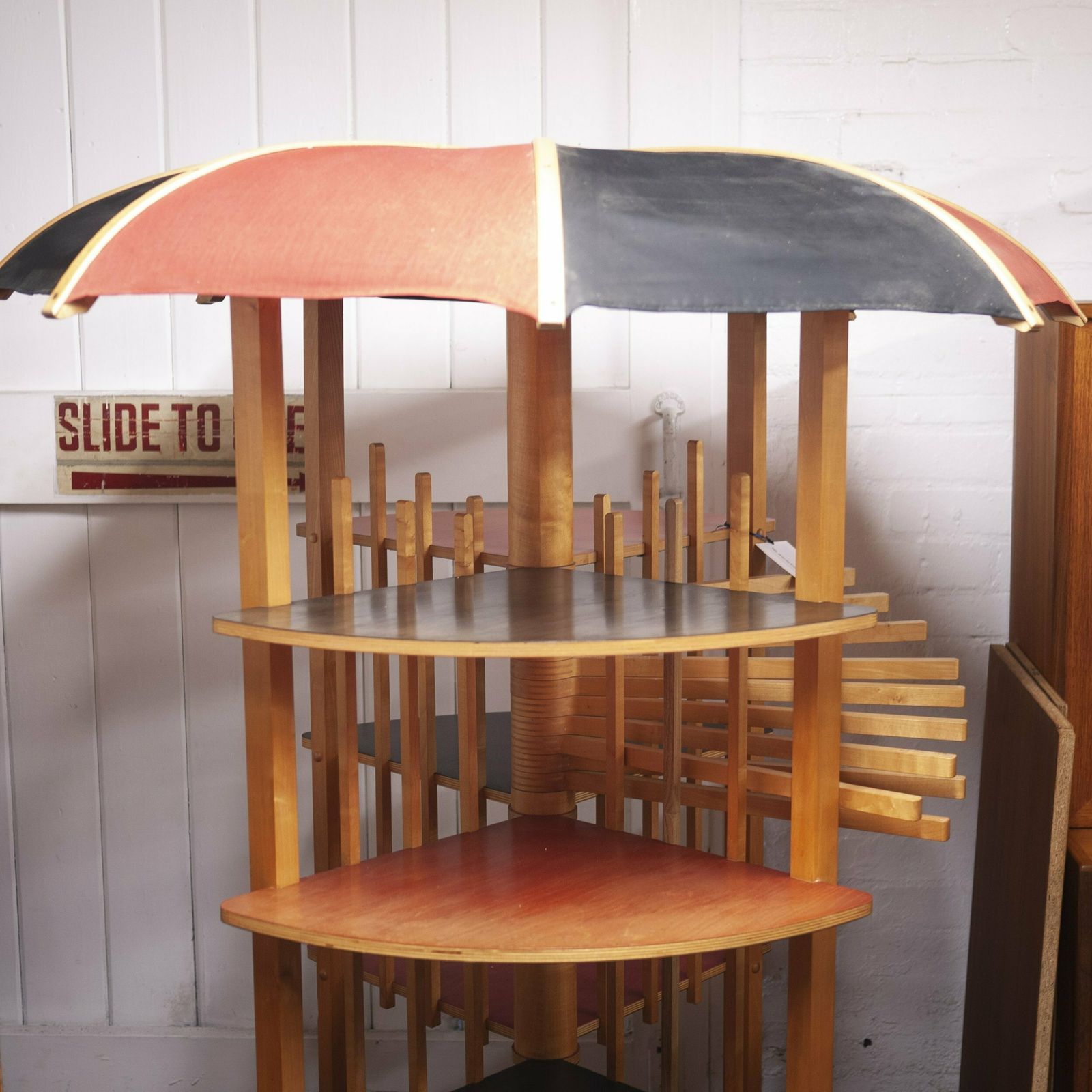 photo vinterior Vintage Bespoke Clothes Storage Unit By Paul Connell, 1980s