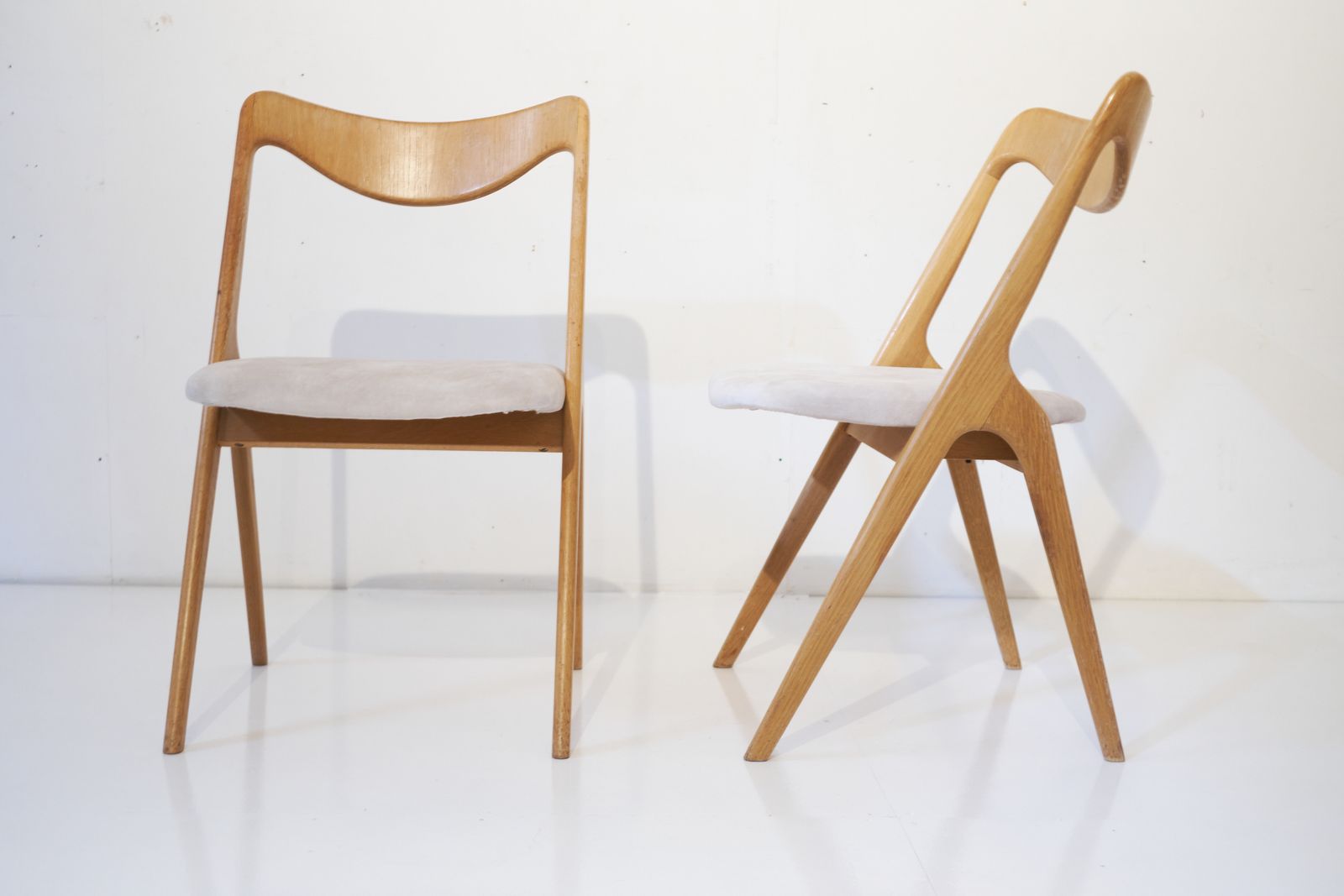 Set Of  6 Albin Johansson & Sons Oak  Chairs photo Furniture