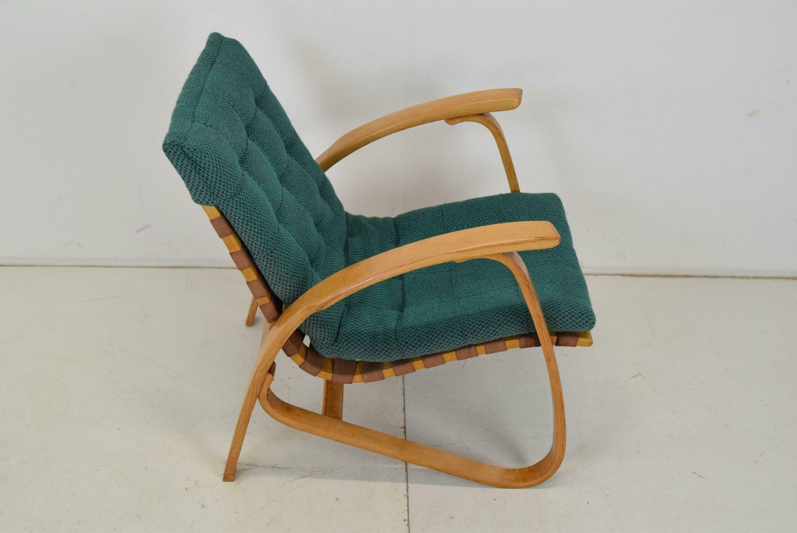 photo vintage Bent Beechwood Armchair,Design Jan Vaněk,1930's.