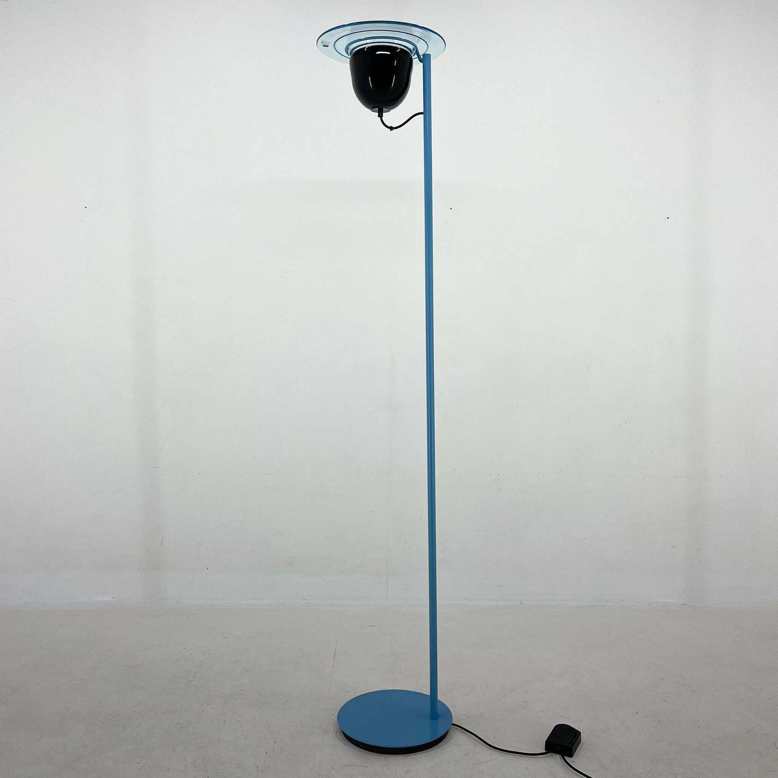 1970's Rare Vetri Murano Glass & Metal Floor Lamp, Italy photo furniture