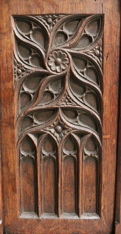 Home Decor Small Landing Linen Chest In Oak, Renaissance Style   Late 19th Century photo