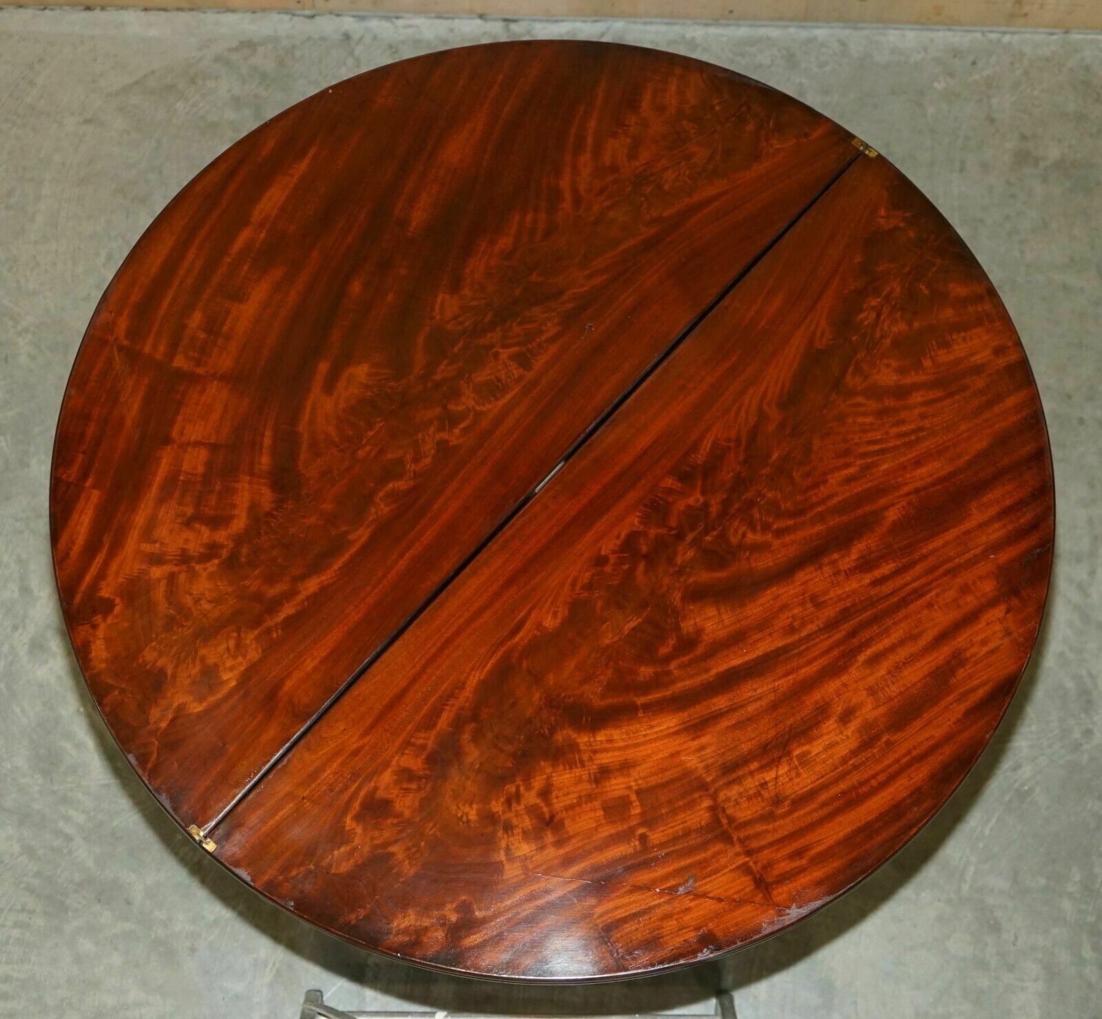 photo buy Circa 1800 Fully Restored French Directorie Demi Lune Extending Card Games Table