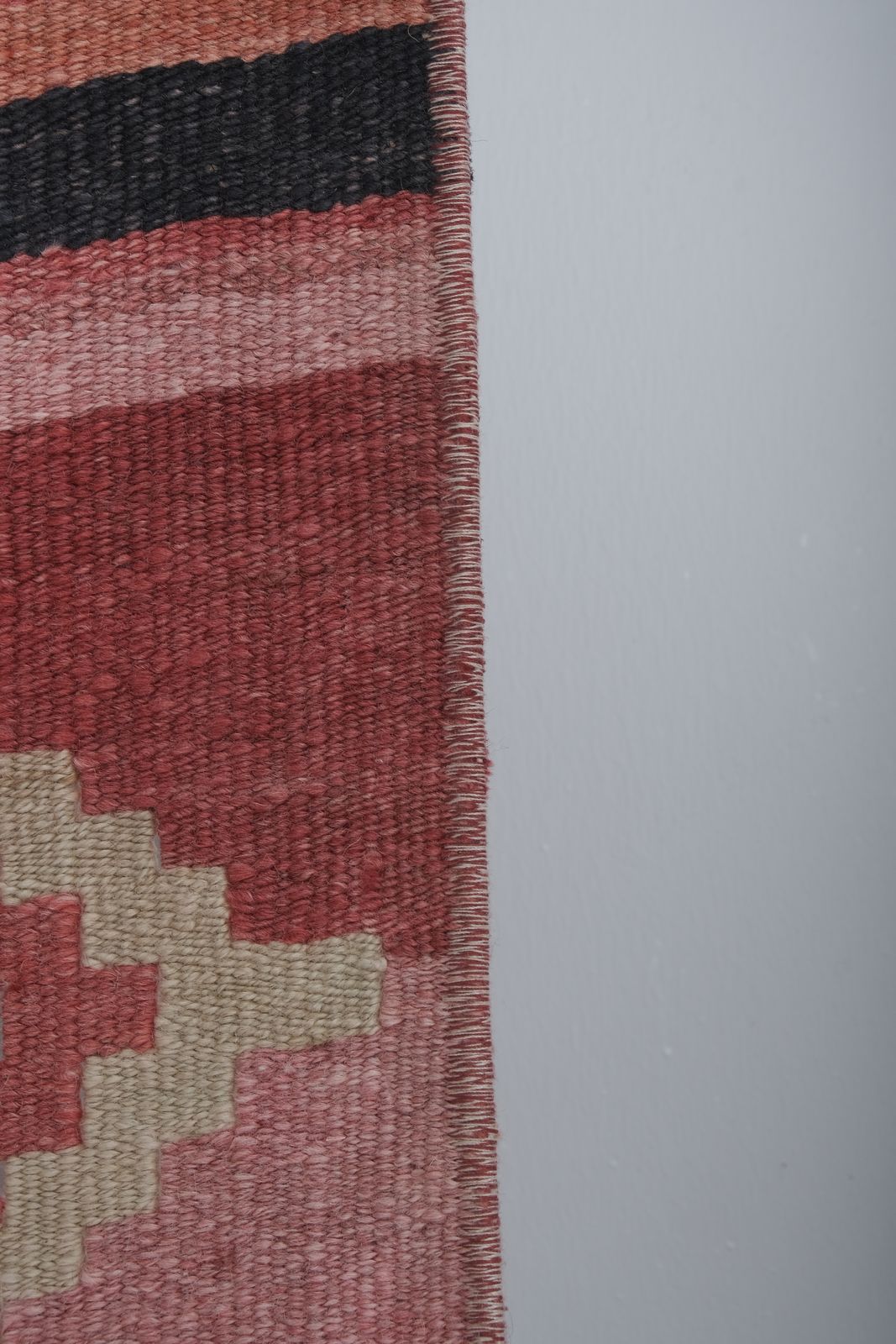 Textiles 1960s Turkish Stair Kilim Runner 2'4'' X 22'11'' photo