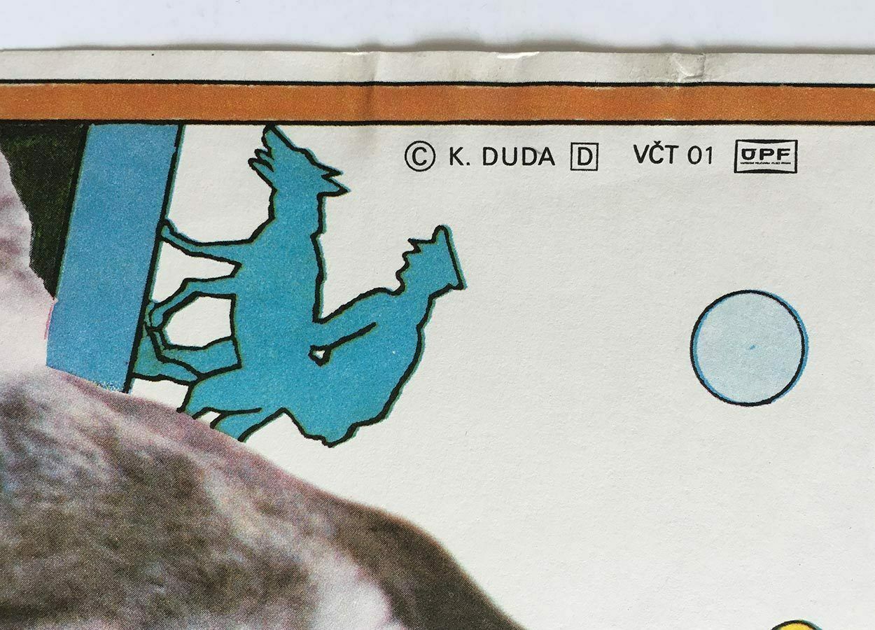 Original Film Poster, Border Dog Alyi, K. Duda, 1980, Genuine Czech Vintage Print photo Art