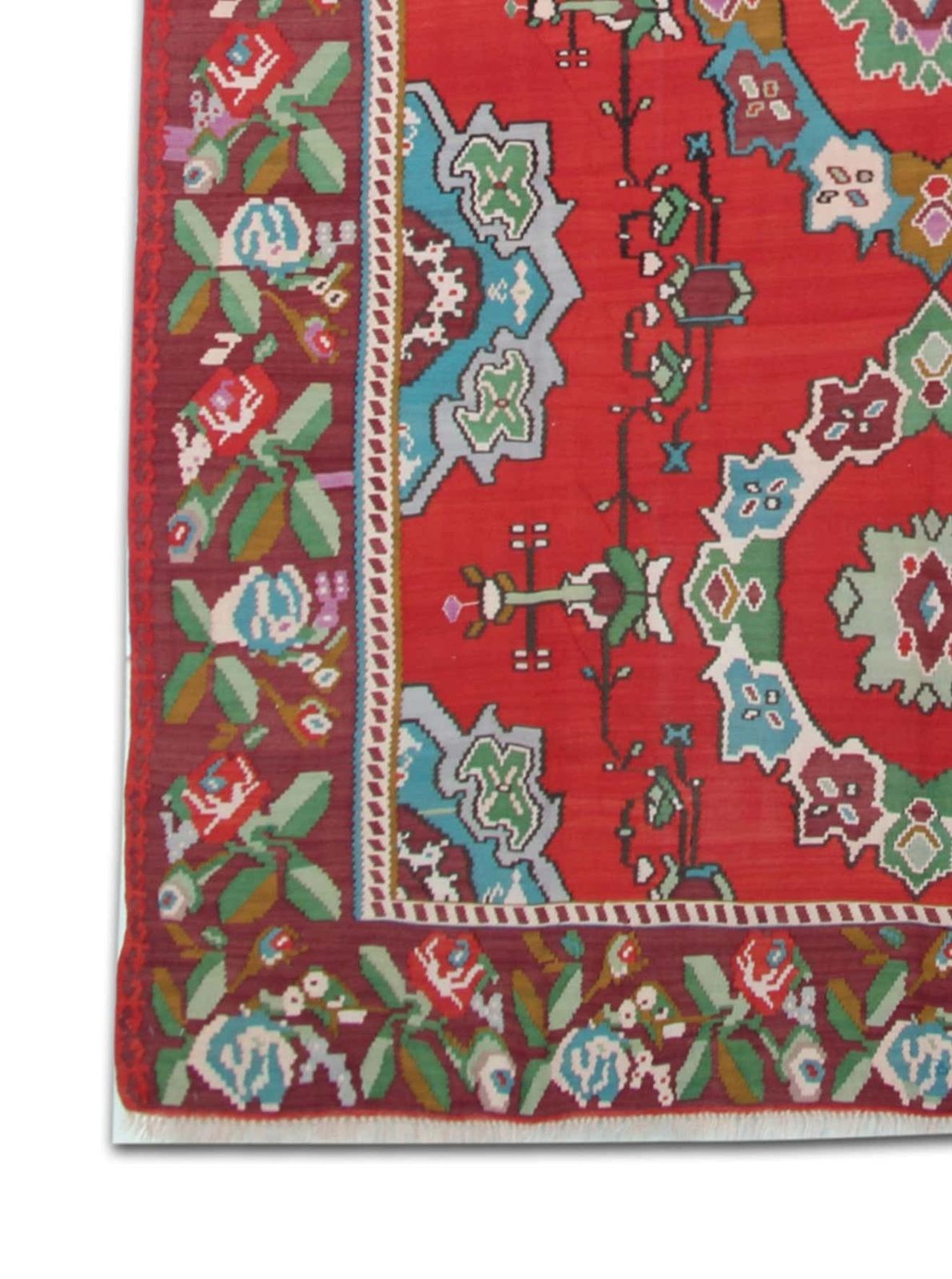 Handmade Oriental Red Kilim Carpet Traditional Area Rugs For Sale photo 3450.0