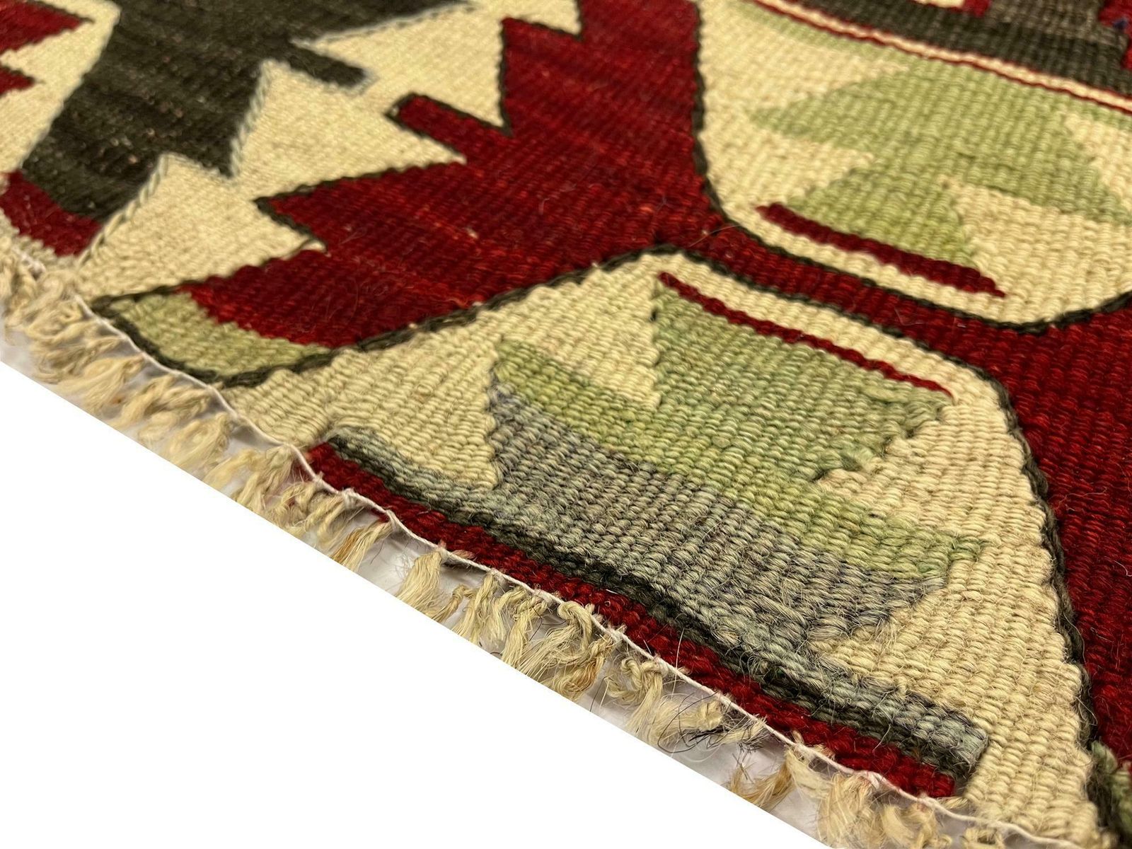Geometric Kilim Rug Antique Traditional Handmade Carpet Area Rug photo vinterior