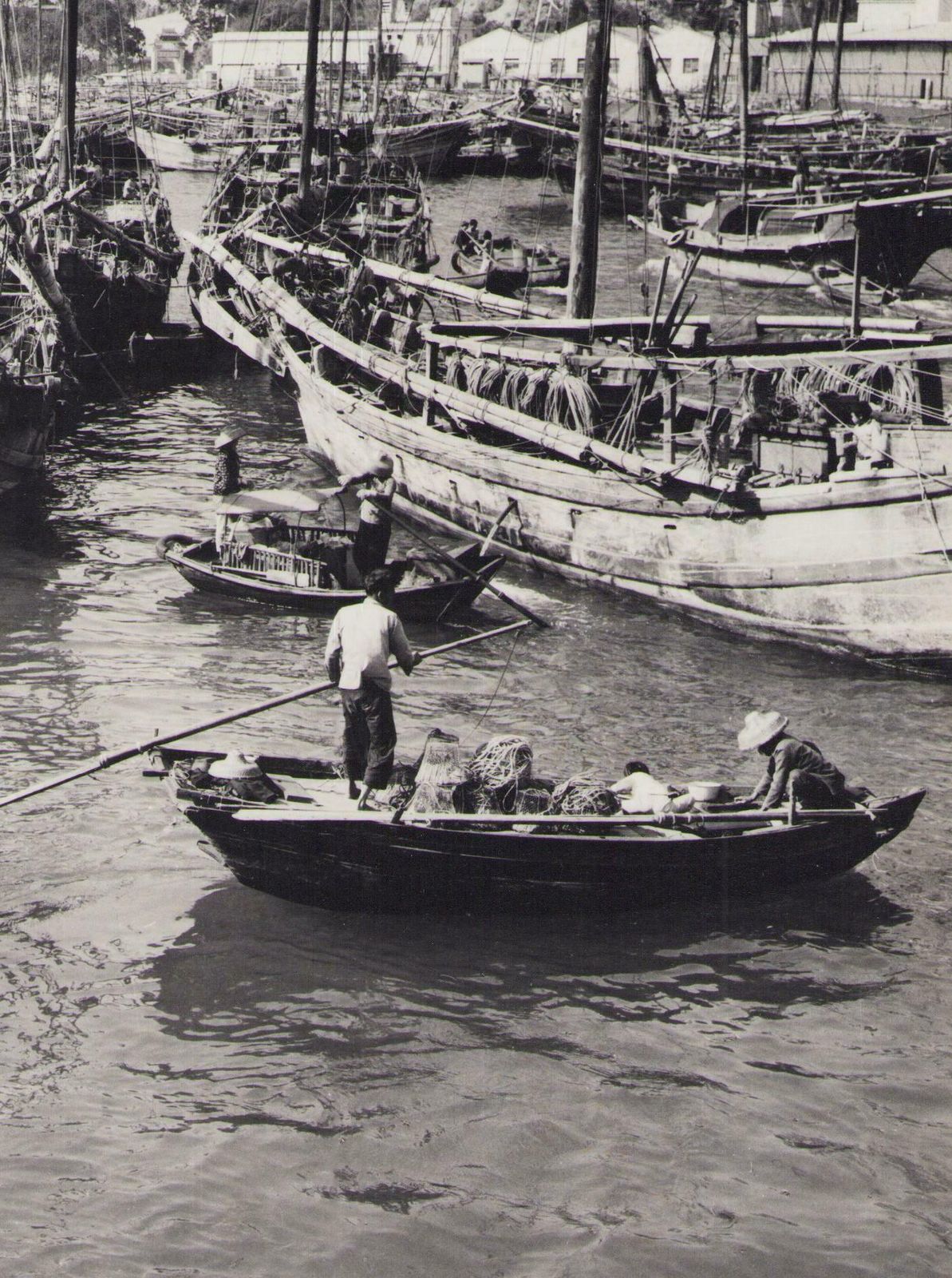 Hanna Seidel Hong Kong, Ships, Haven, Black And White Photography, 1960s photo furniture