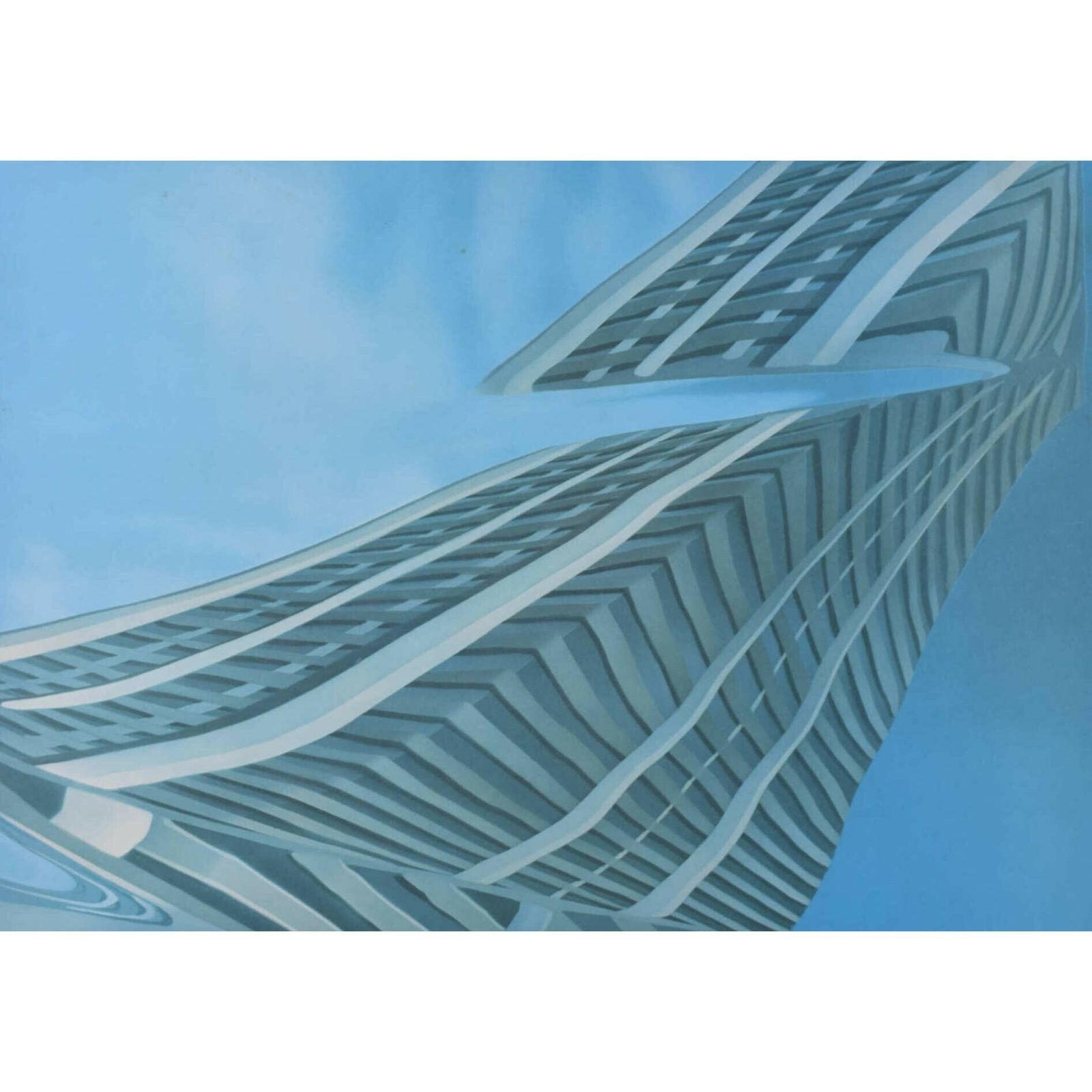 Knightsbridge Barracks, Hyde Park 1970s Screenprint By Brendan Neiland photo furniture