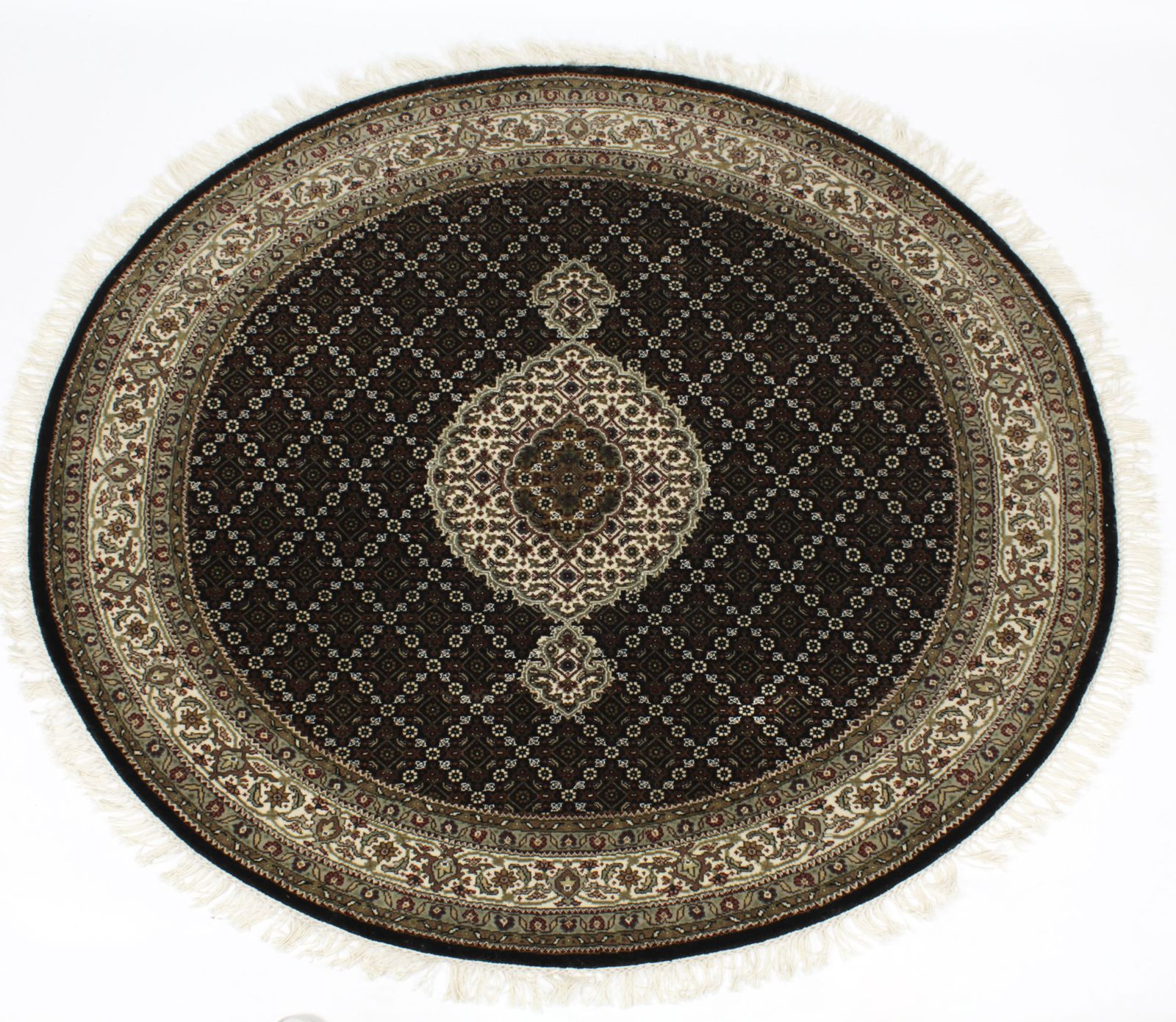 Vintage 100% Wool Indian Rug Carpet 149cm 20th Century